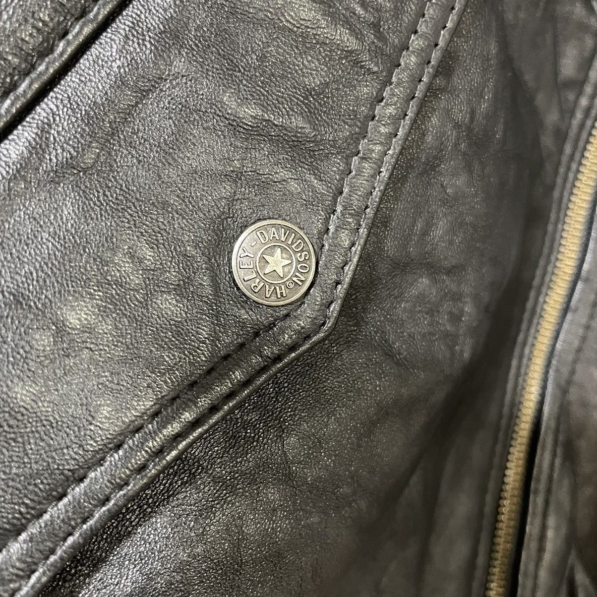 Harley Davidson VINTAGE HARLEYDAVIDSON HDC CORP LEATHER JACKET Size US L / EU 52-54 / 3 - 4 Thumbnail