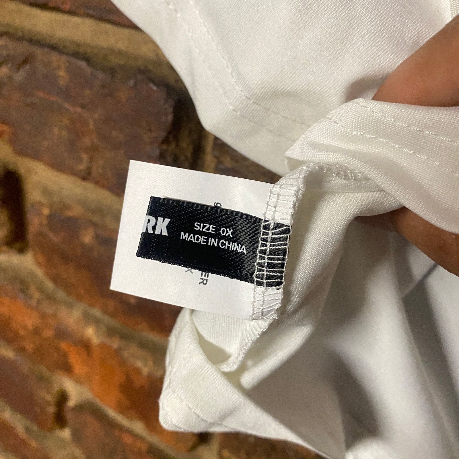 Other Blush Mark White Short Sleeve Keyhole Open Bust Crop Top 0X Size XL / US 12-14 / IT 48-50 - 3 Thumbnail