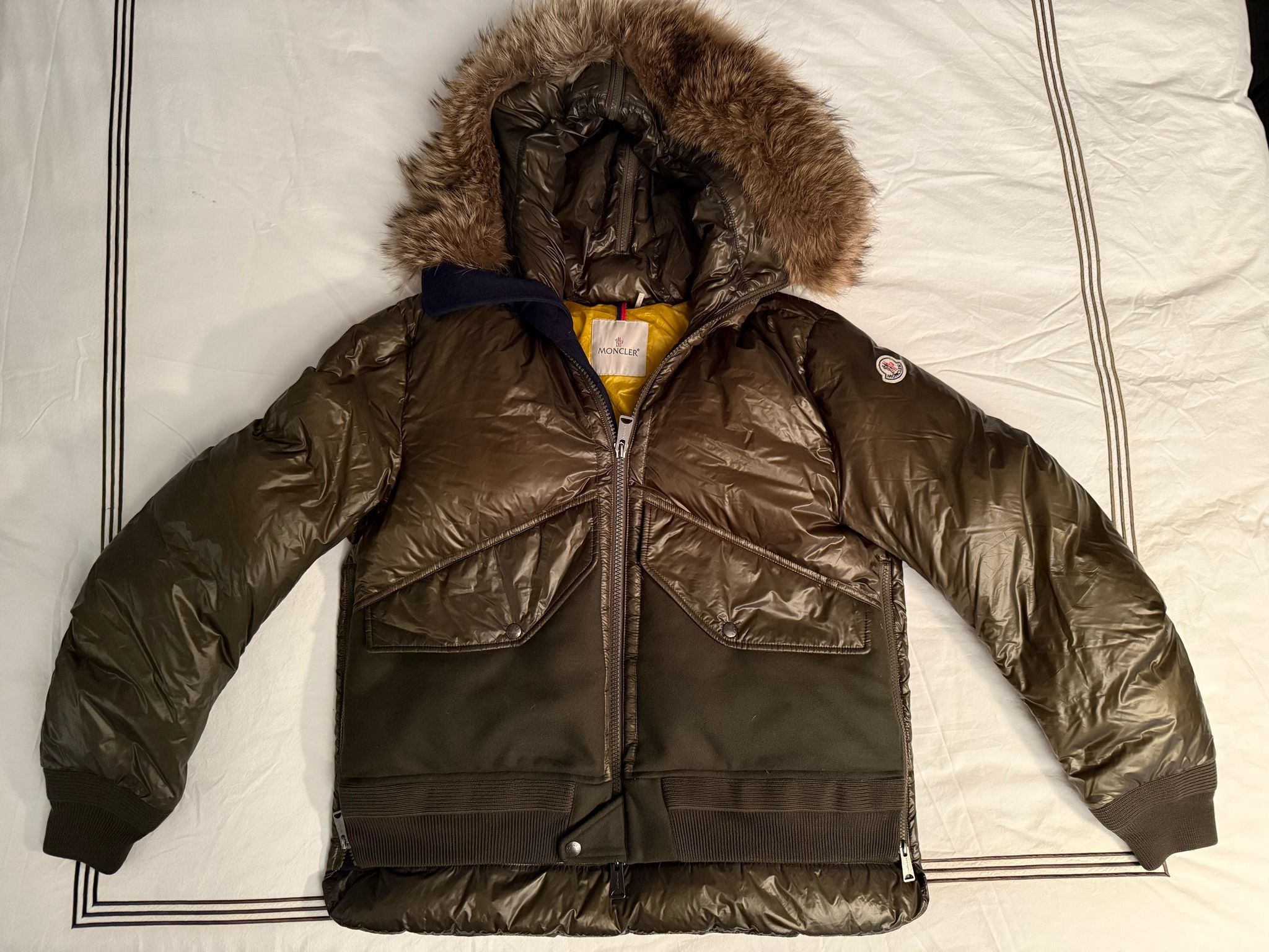 Moncler Hooded Down Jacket Coat Size US L / EU 52-54 / 3 - 4 Thumbnail