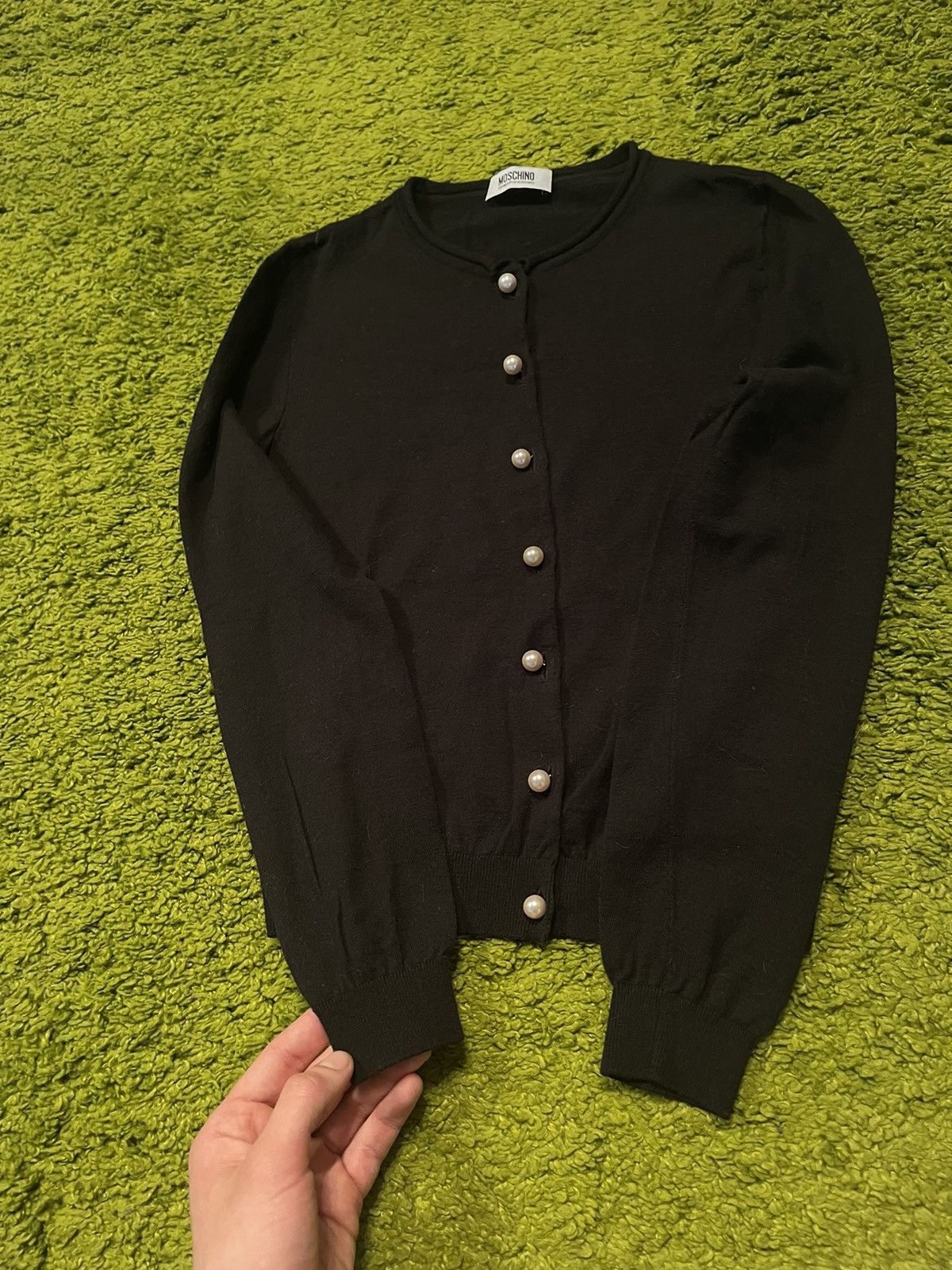 Moschino × Vintage Moschino Cheap and Chick 2000s vtg pearl buttons cardigan Size M / US 6-8 / IT 42-44 - 5 Thumbnail