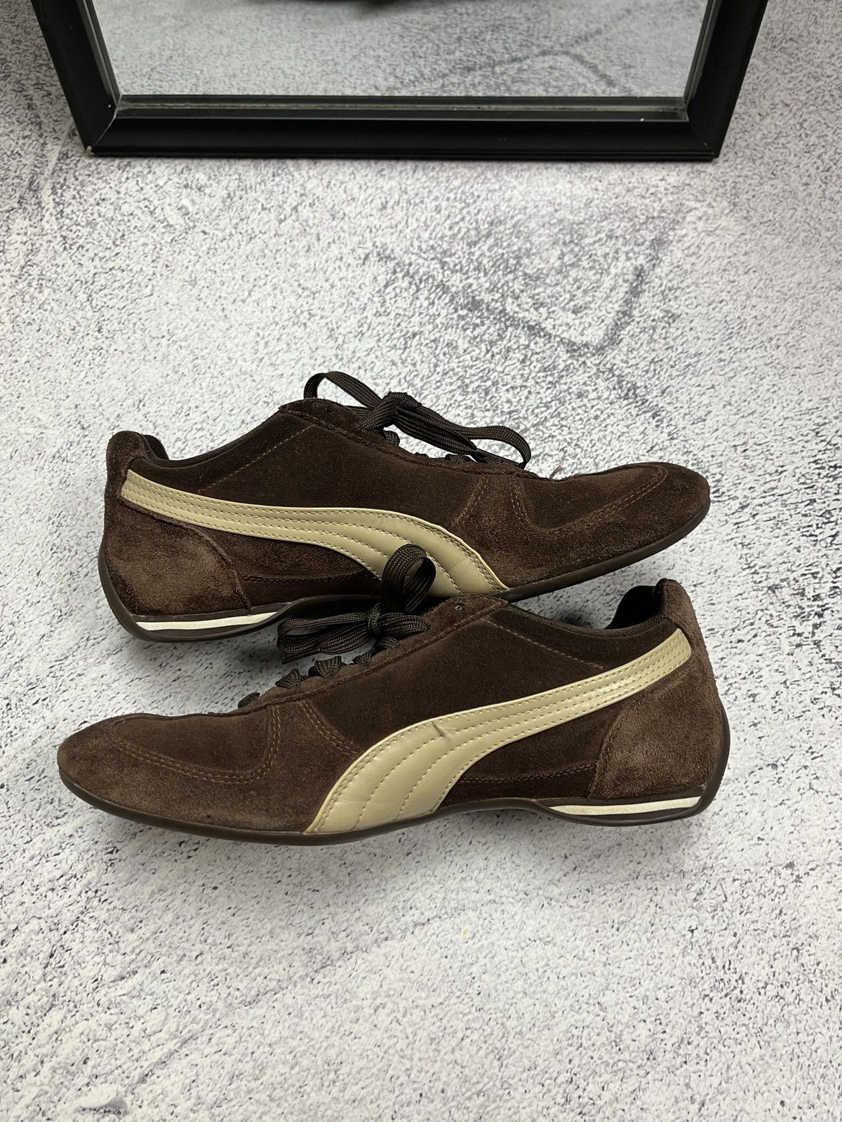 Puma Puma Speedcat Brown Vintage 90’s Sneakers Y2K Hype Japanese Size US 7 / IT 37 - 6 Thumbnail