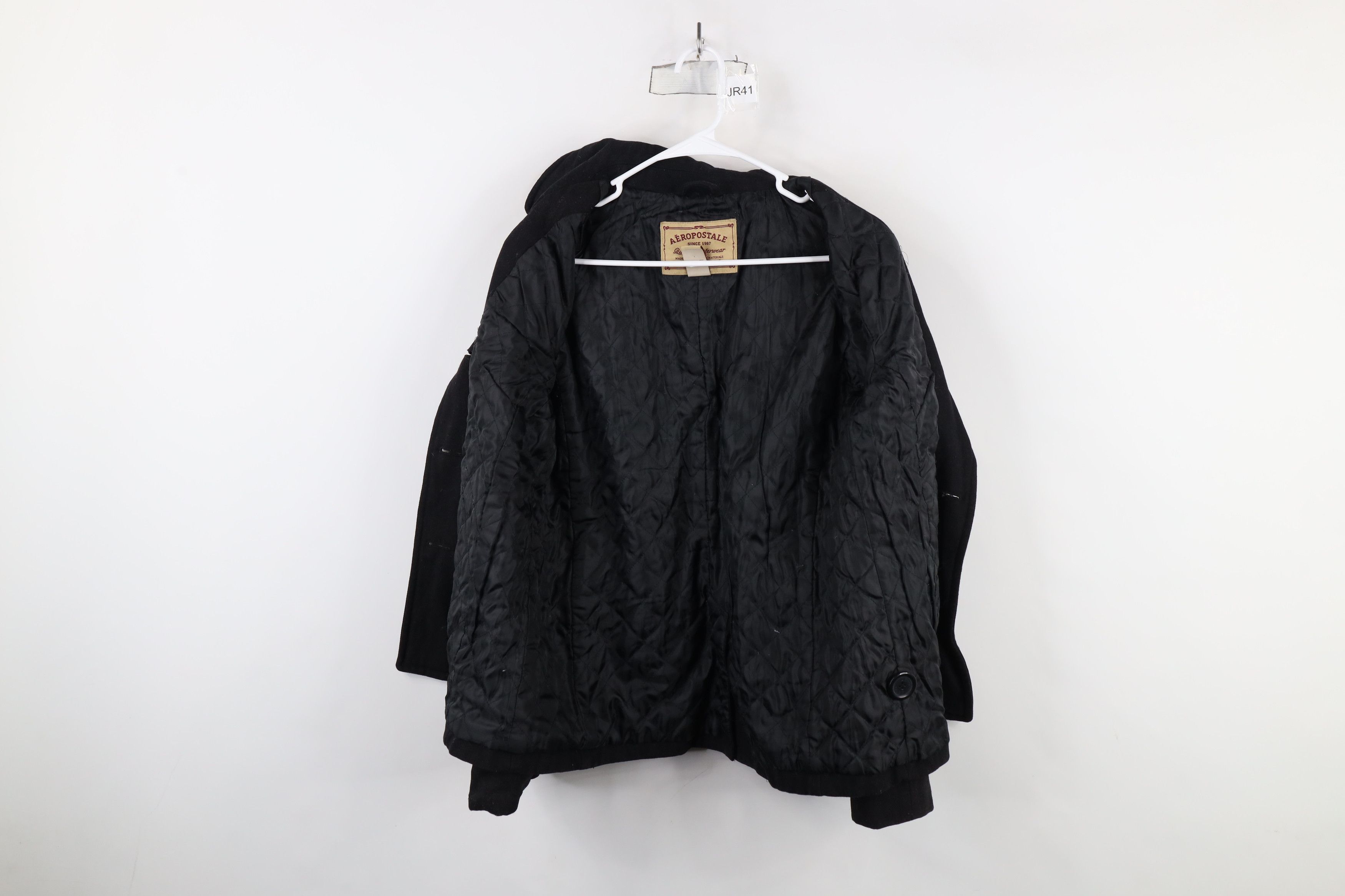 Aeropostale × Vintage Vintage 90s Y2K Aeropostale Babydoll Blend Peacoat Jacket Size L / US 10 / IT 46 - 11 Thumbnail