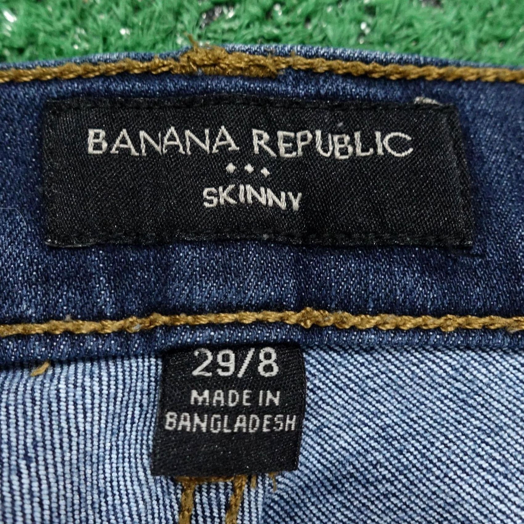 Banana Republic Banana Republic Jeans Womens 29/8 Blue Dark Wash Skinny Extra-Slim Stretch Crop Size 30" / US 8 / IT 44 - 6 Thumbnail