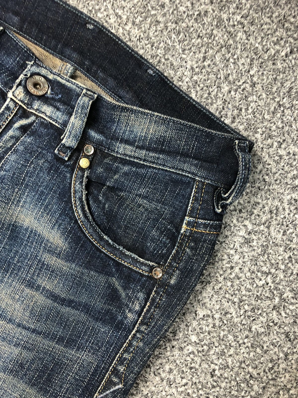 Diesel Vintage Diesel Industry Italy Flare Stone Wash Jeans Size 29" - 5 Thumbnail
