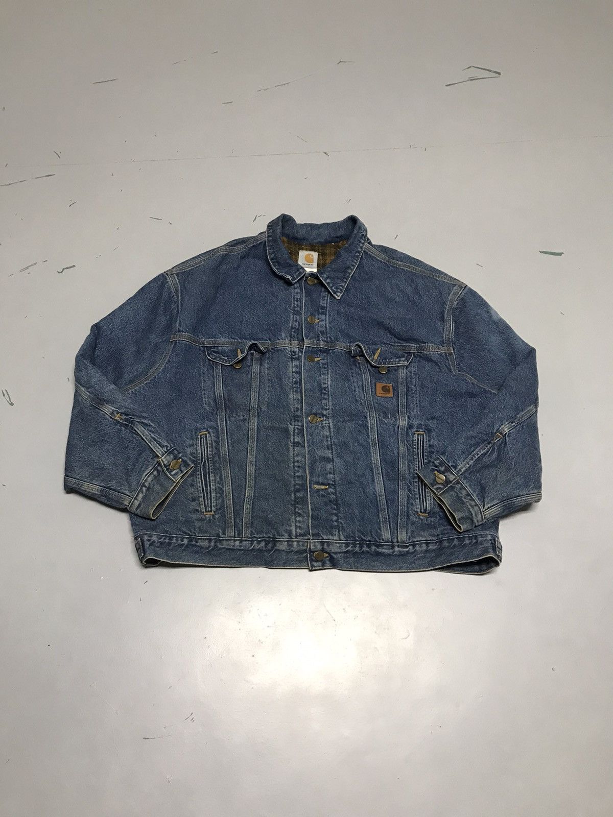 00’s Vintage Carharttt J11 DST blanket line denim jacket