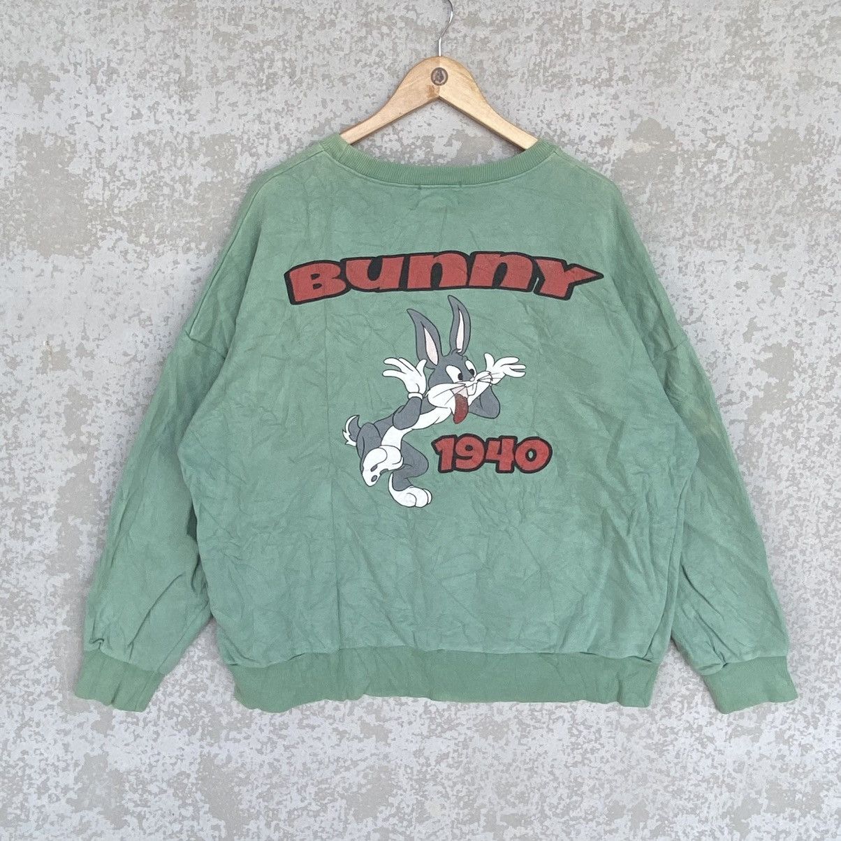 Other Vintage Eight Bunny Big Printed Crewneck Sweatshirt Gree Size XL / US 12-14 / IT 48-50 - 5 Thumbnail