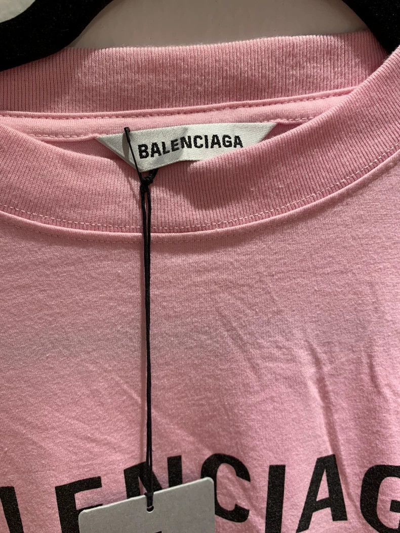 Balenciaga Balenciaga Pink Seven-Nation Language T-Shirt Size XS New Size US XS / EU 42 / 0 - 2 Thumbnail