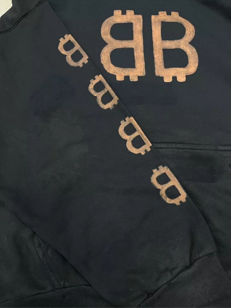 Balenciaga Balenciaga Vintage Bitcoin Hoodie Sweatshirt-2505 Size US M / EU 48-50 / 2 - 4 Thumbnail