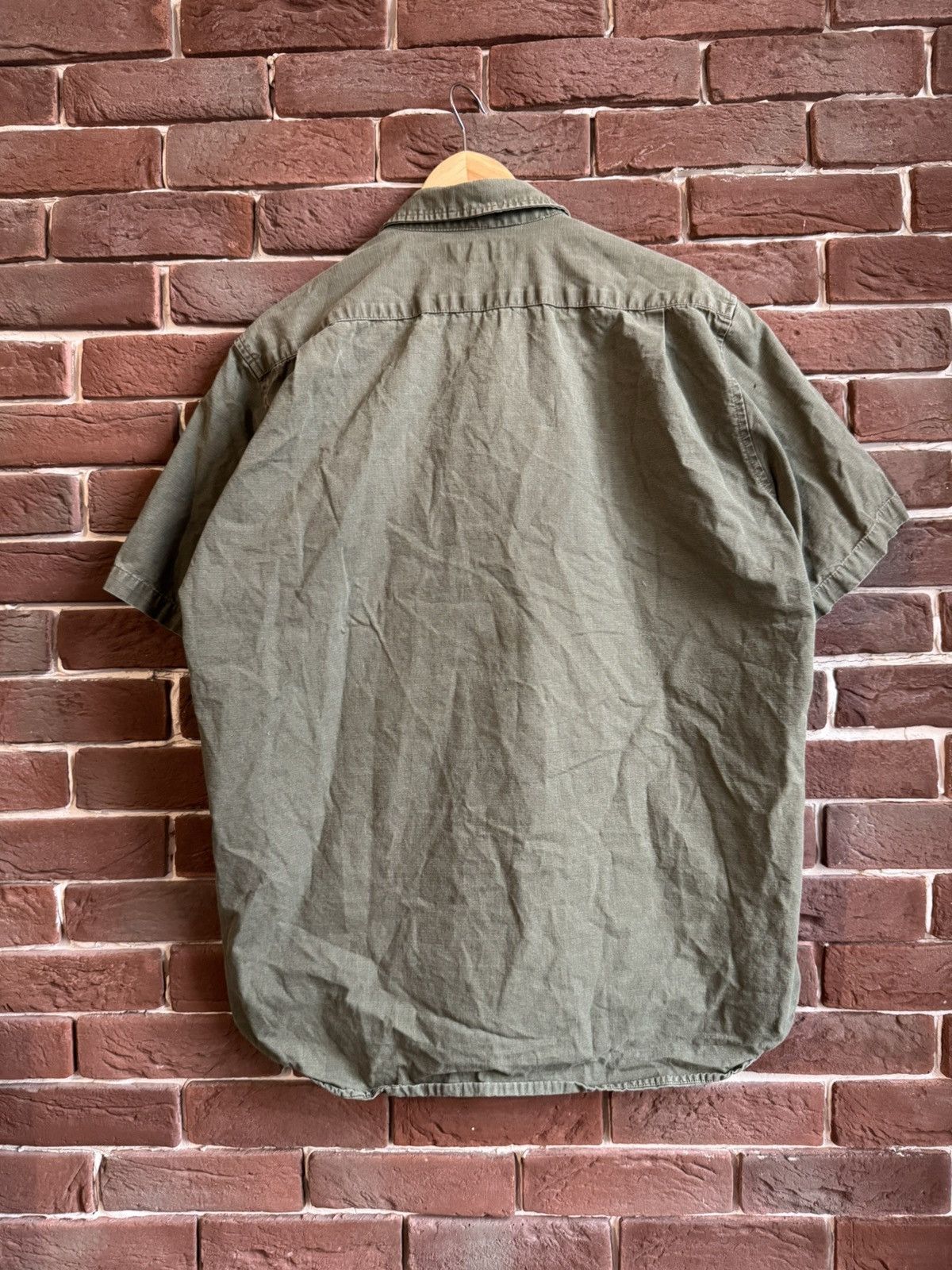 Stussy Vintage 90s Rare Stussy Olive Cargo Button Up Shirt Made USA Size US XL / EU 56 / 4 - 11 Thumbnail