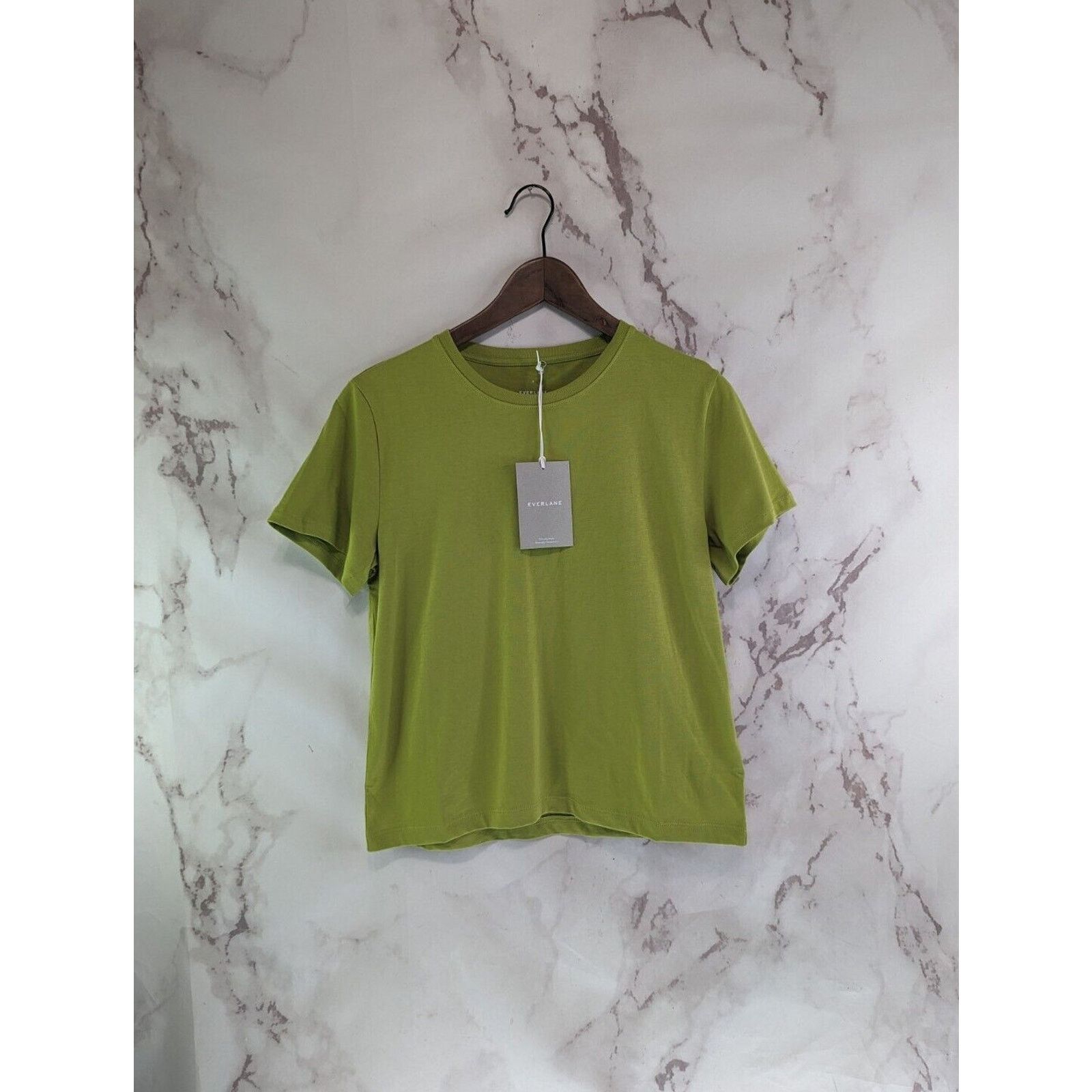 Everlane Everlane T Shirt Women Small Green Crew Neck Box Cut Tee Size S / US 4 / IT 40 - 1 Thumbnail