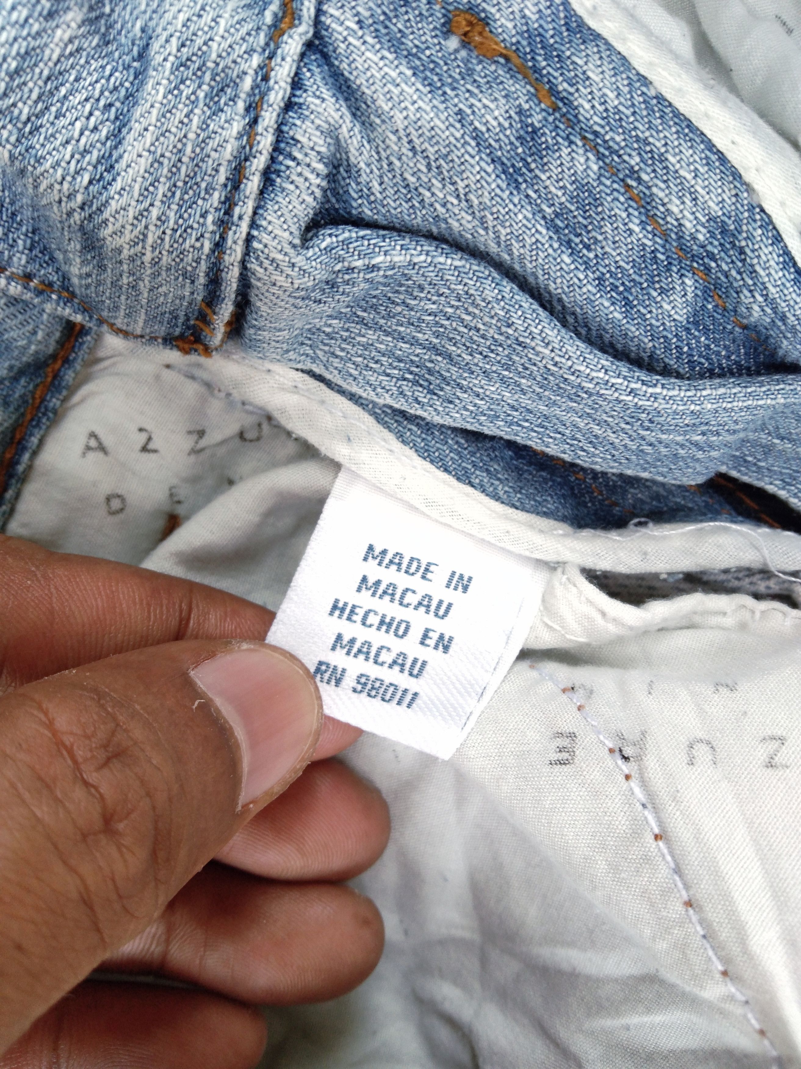 Jean × Vintage Azzure Jean Balenciaga Style Inspired Loose Straight Leg Size US 34 / EU 50 - 11 Thumbnail