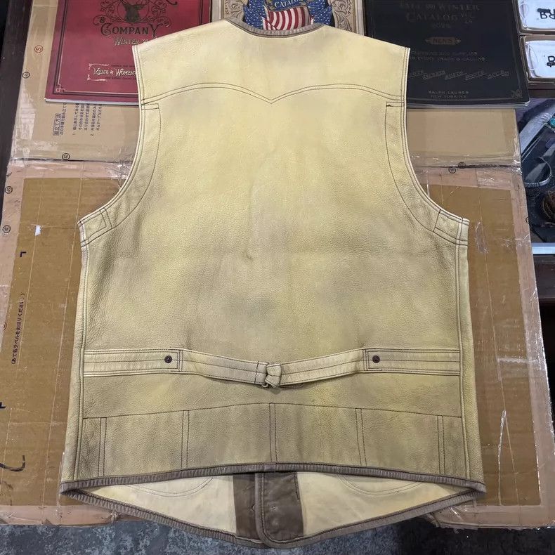 RRL Ralph Lauren RRL Ralph Lauren Make old tassel leather vest Size US M / EU 48-50 / 2 - 2 Thumbnail