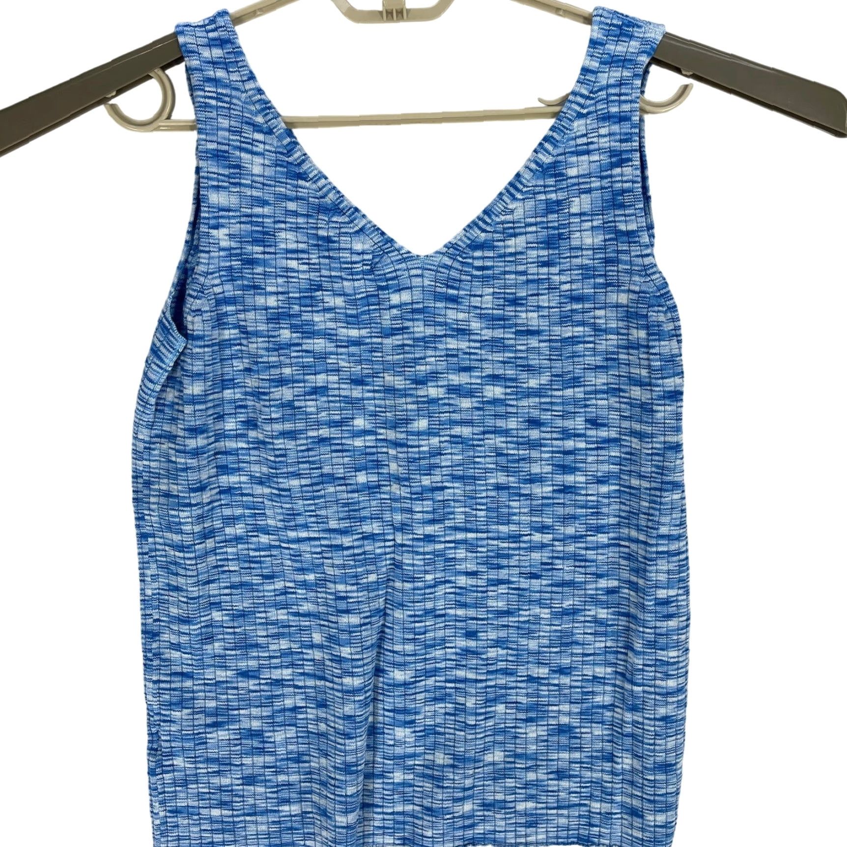 Nine West VINTAGE Y2K 90s Nine West Women Tank Top Blue V-Neck L Tunic? Size L / US 10 / IT 46 - 2 Thumbnail