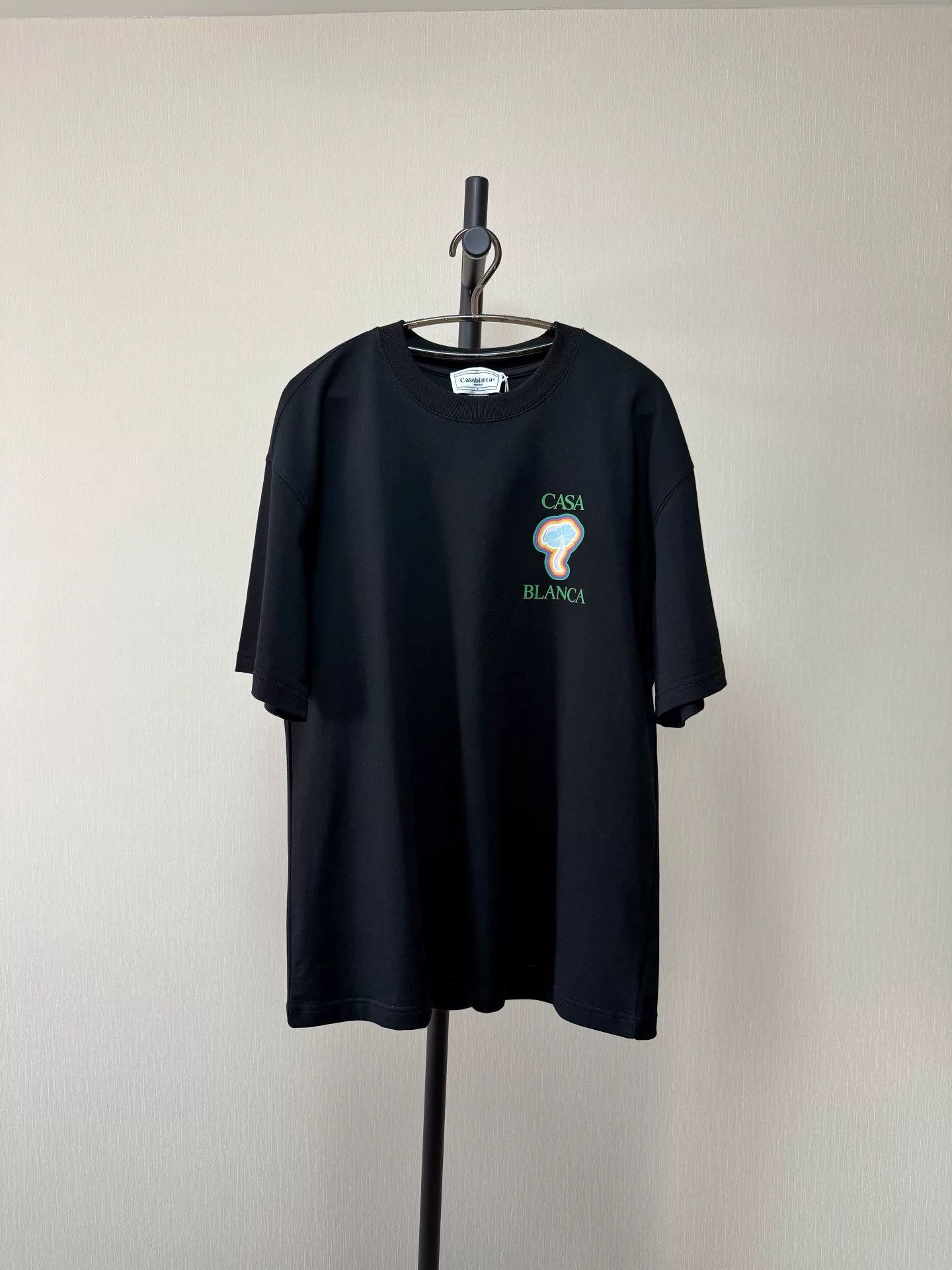 Casablanca CASABLANCA Men's Black Logo T-Shirt Size US M / EU 48-50 / 2 - 1 Thumbnail