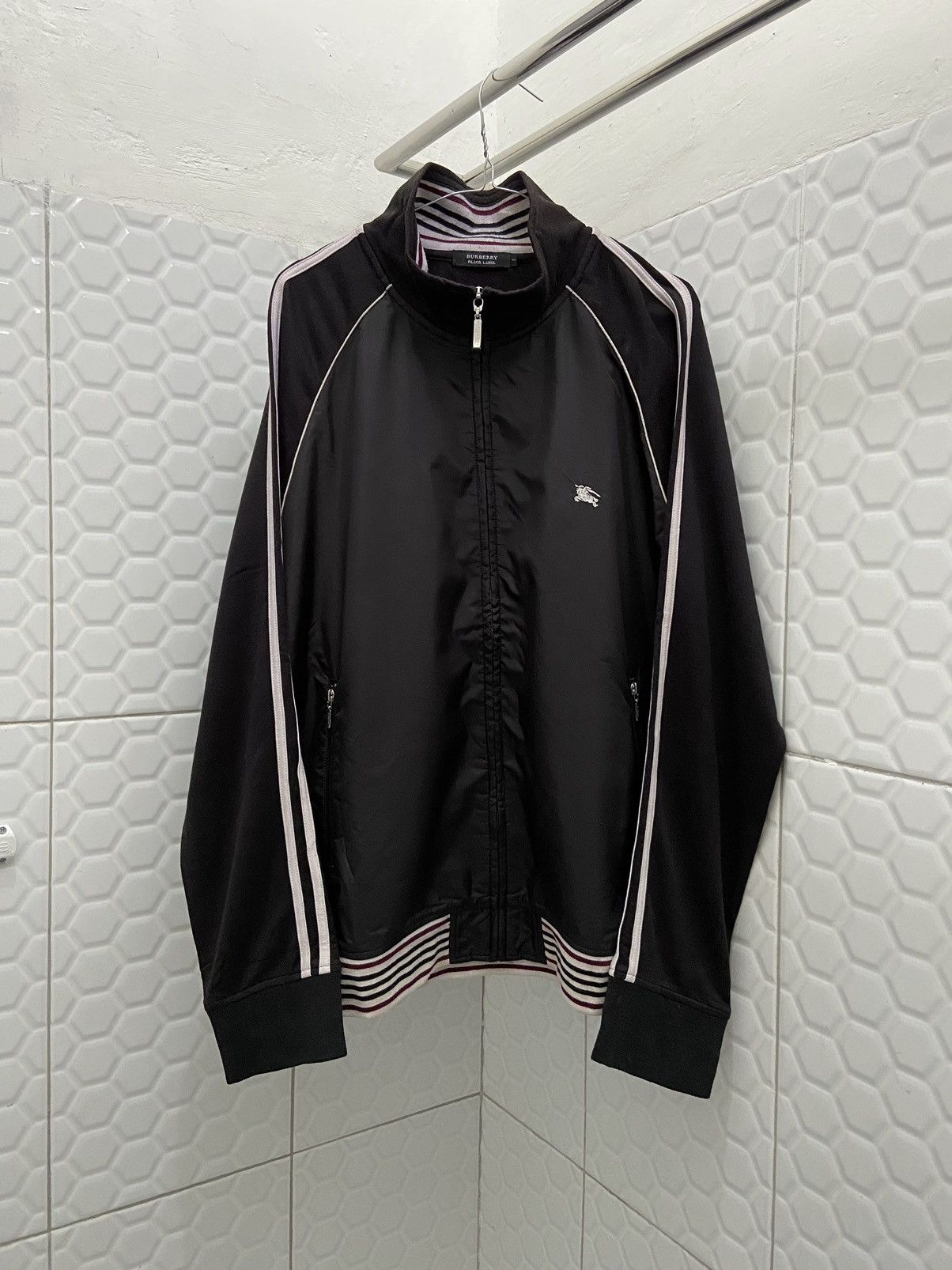 Lサイズ BURBERRY BLACK LABEL Track Jacket Burberry Burberry Black Label Track Top Jacket | Grailed