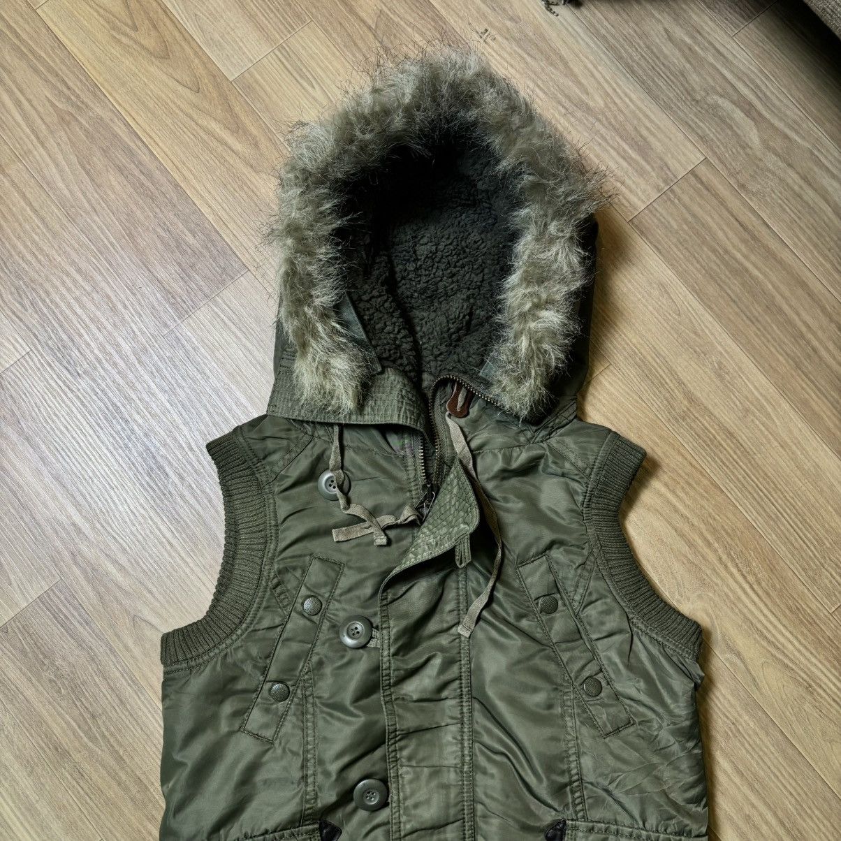 14th Addiction × If Six Was Nine × Le Grande Bleu (L.G.B.) G.O.A Fur vest jacket IfSixWasNine LGB Style Size US S / EU 44-46 / 1 - 6 Thumbnail