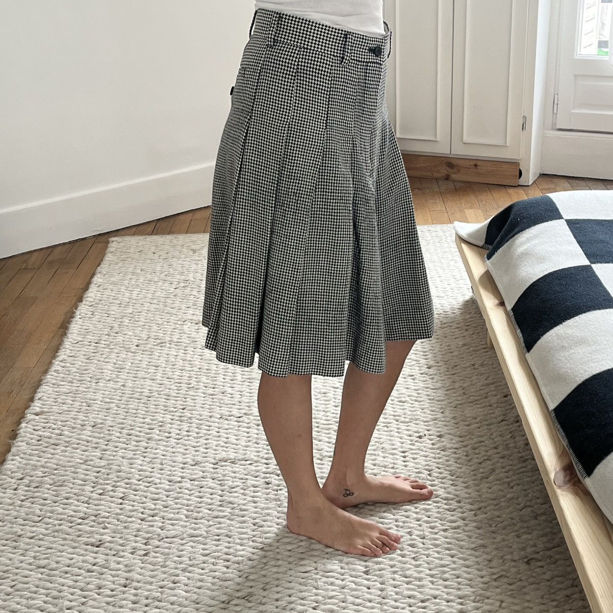 Comme des Garcons Comme Des Garçons Houndstooth Pleated Skort Size 26" / US 2 / IT 38 - 5 Thumbnail