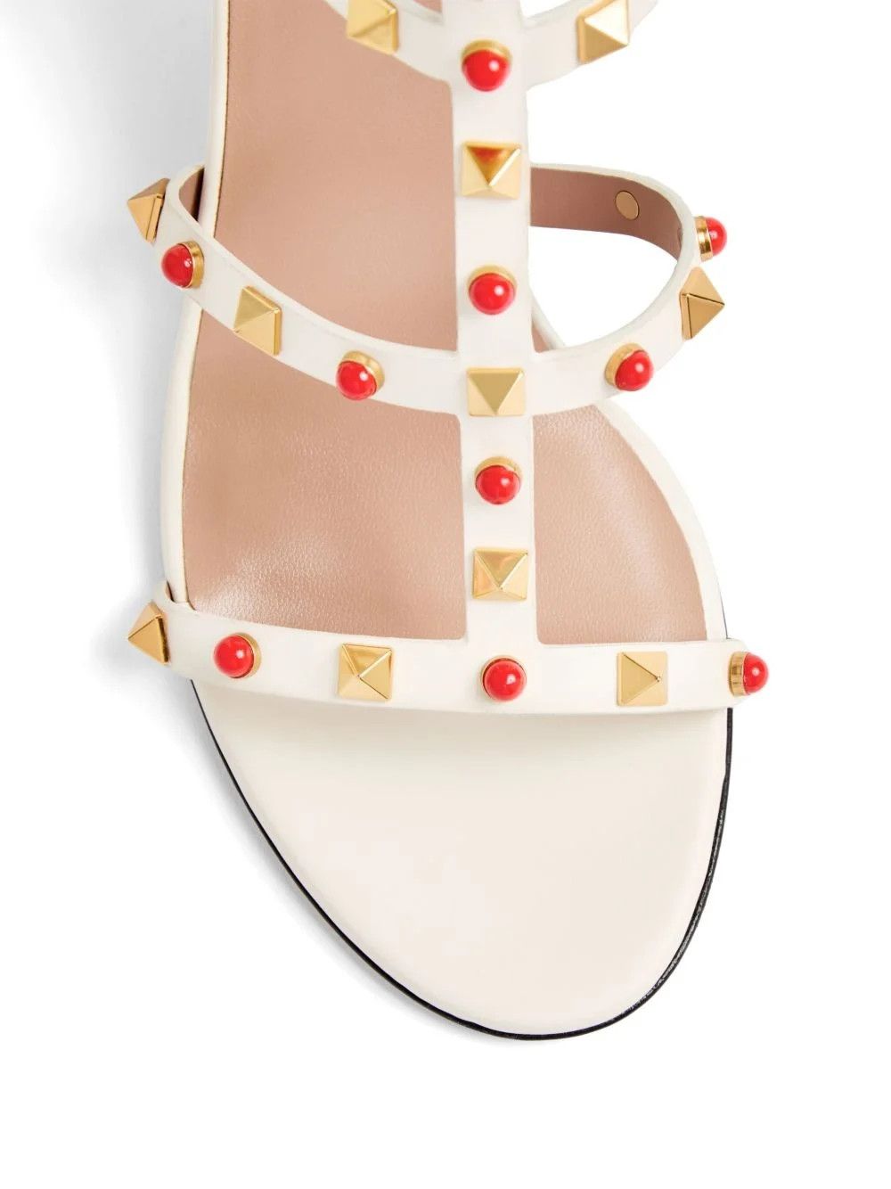 Valentino os11x0126 Rockstud Sandals in Ivory Size US 9 / IT 39 - 4 Thumbnail