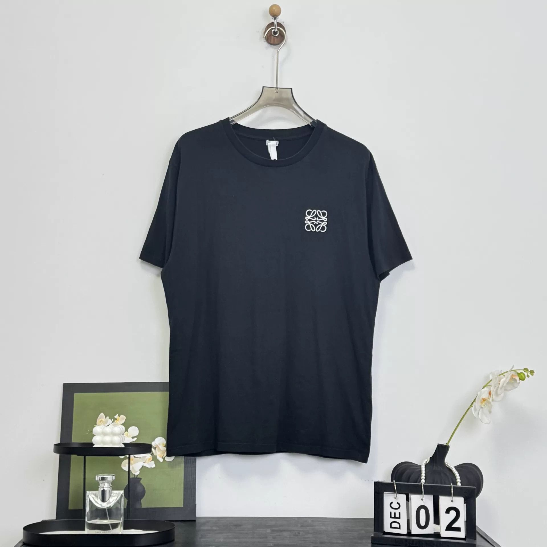 Loewe Loewe Black Embroidered Logo T-shirt XL Size US XL / EU 56 / 4 - 1 Thumbnail