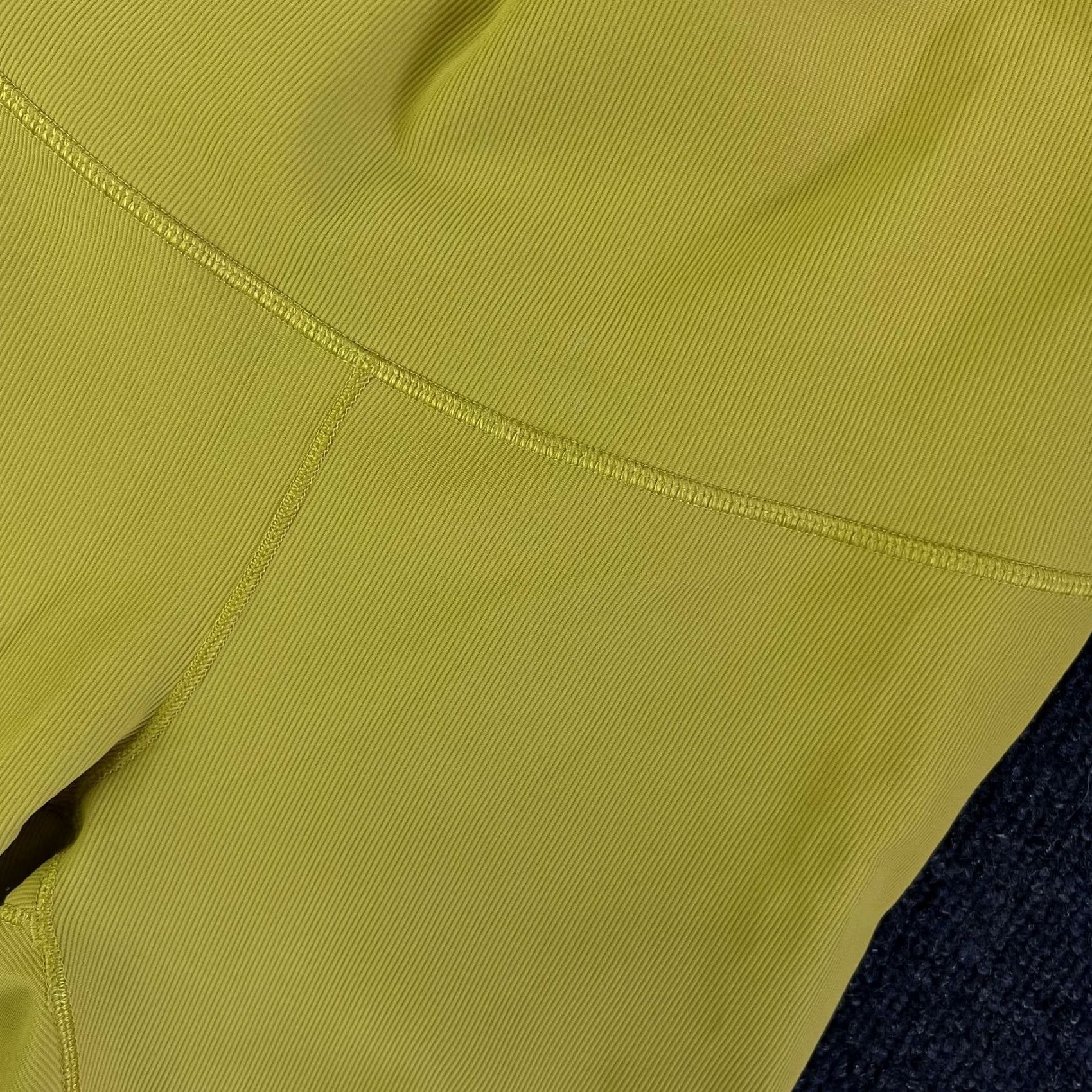 Vintage Balance Athletica Leggings Womens Small Yellow Ribbed High Rise Ankle Yoga Gym Size 28" / US 6 / IT 42 - 4 Thumbnail