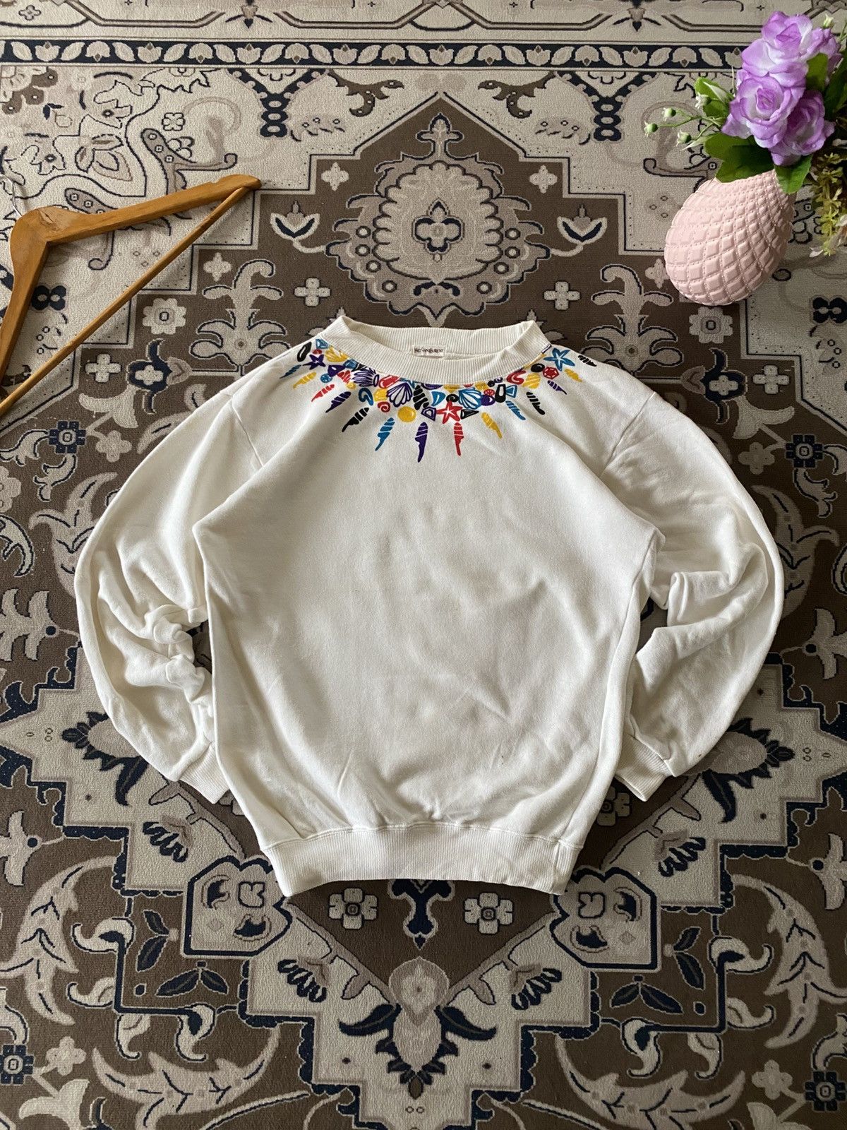 Yves Saint Laurent VINTAGE YVES SAINT LAURENT ALPHA CUBIC SWEATSHIRT Size US S / EU 44-46 / 1 - 1 Thumbnail