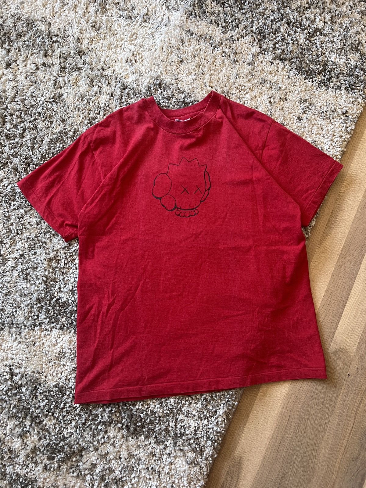 Kaws Kaws Simpsons Hectic T-Shirt Red Size Large Size US L / EU 52-54 / 3 - 1 Thumbnail