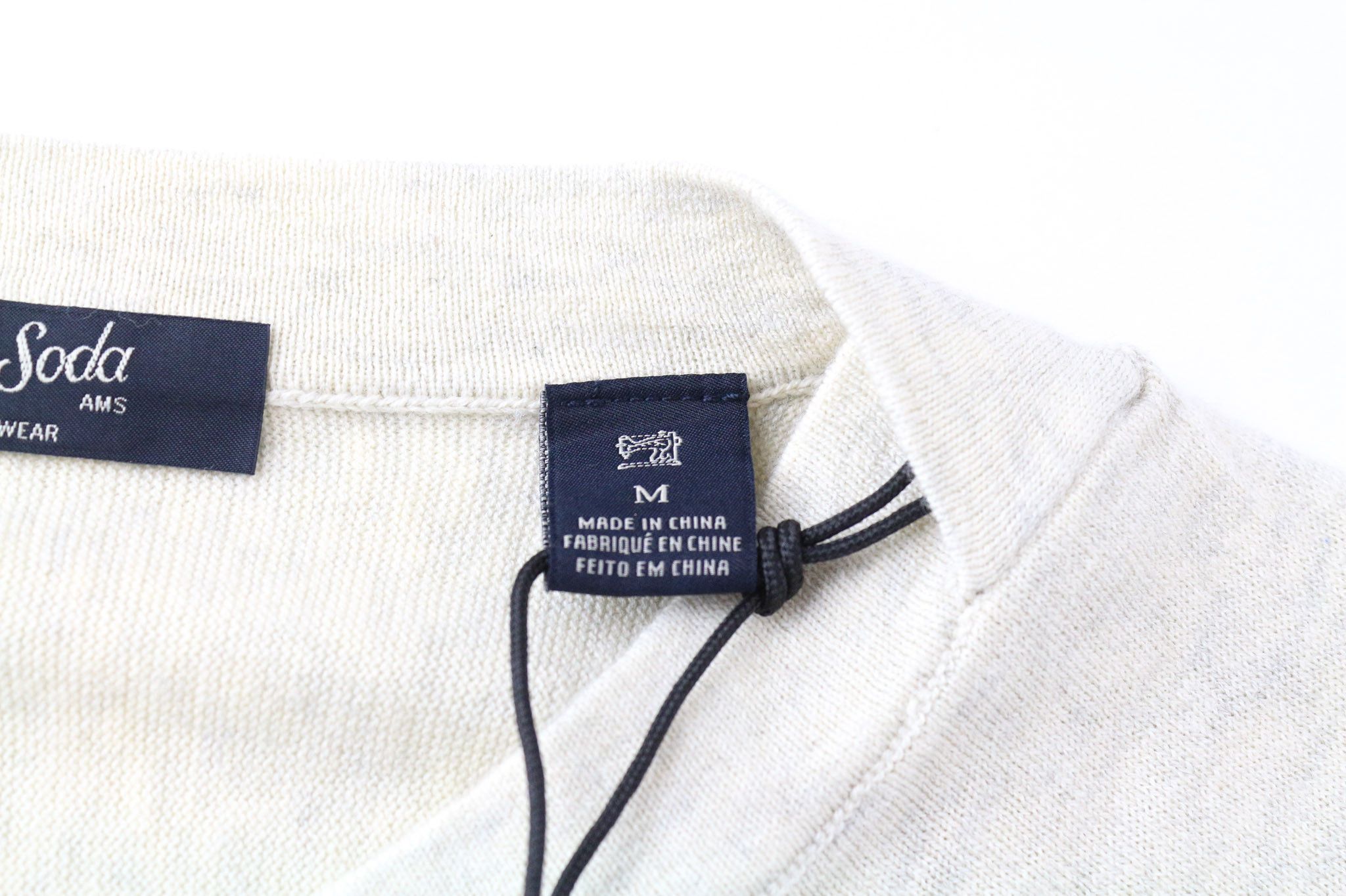 Scotch & Soda AMS COUTURE M Blue Cotton Cashmere Striped Sweatshirt 75342 Size US M / EU 48-50 / 2 - 6 Thumbnail
