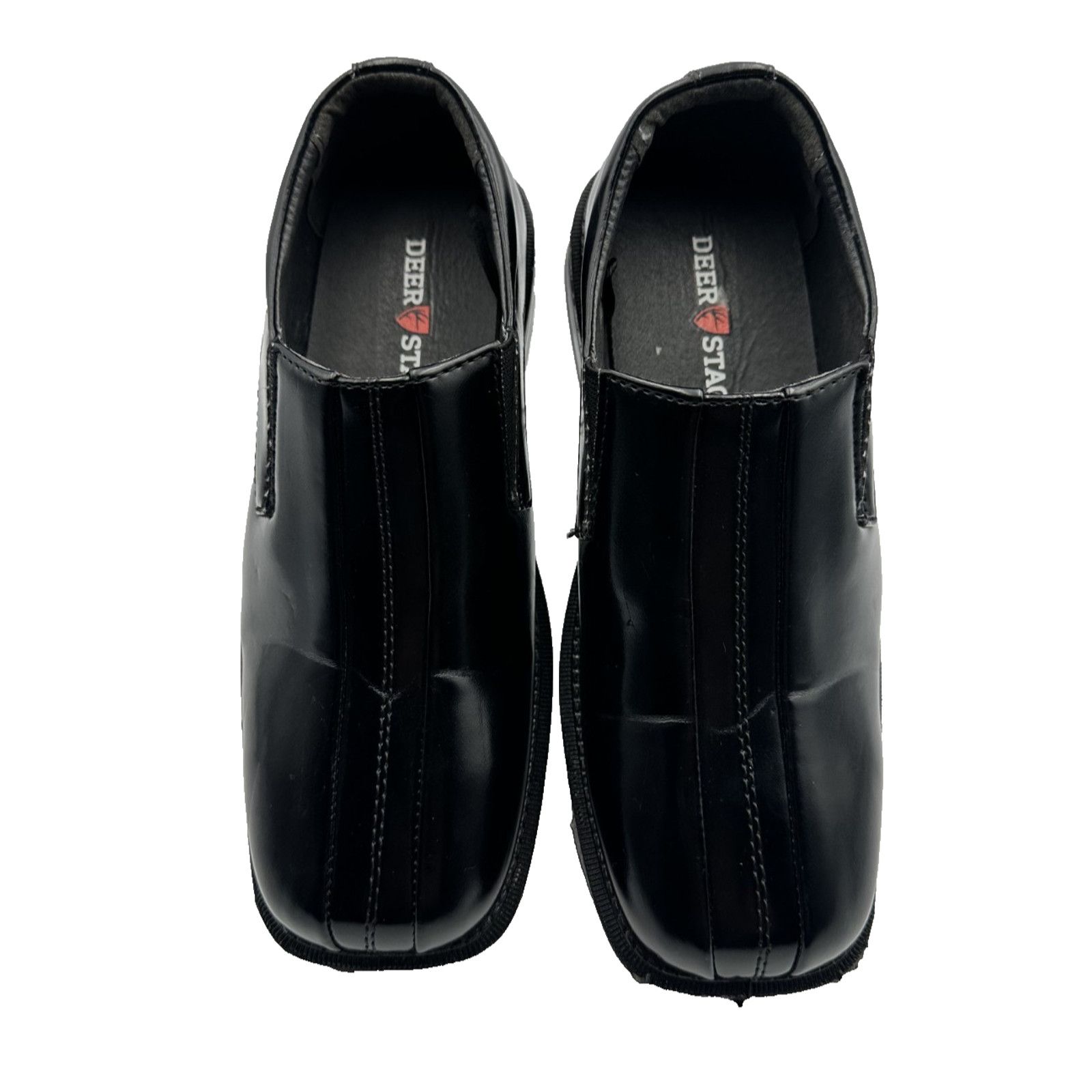Other Deer Stags Wings Boys Faux Leather Square Toe Twin Slip On Size US 5 / EU 37 - 2 Thumbnail