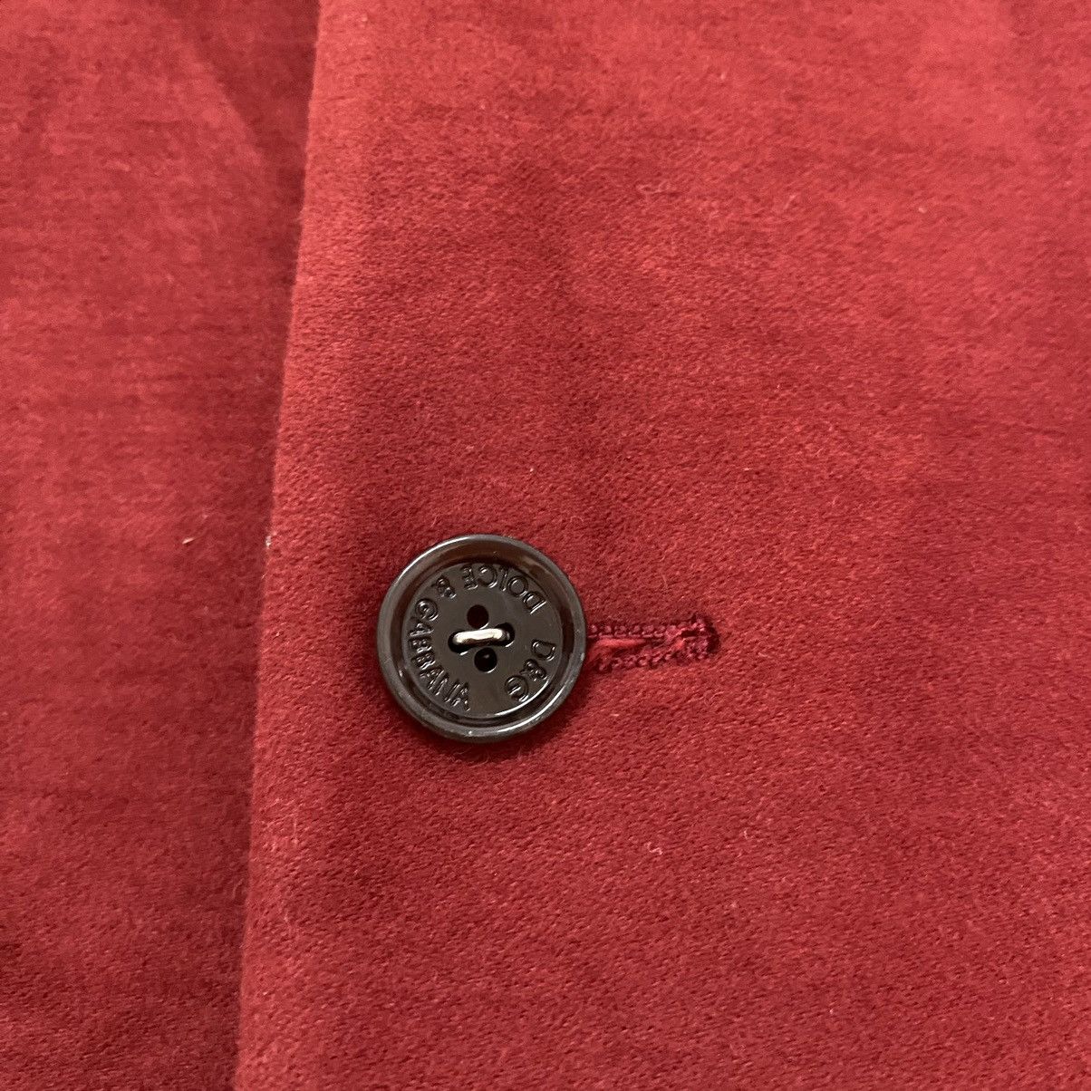 Dolce & Gabbana ✨D&G red moleskin fabric long coat Made in Italy Size US M / EU 48-50 / 2 - 10 Thumbnail