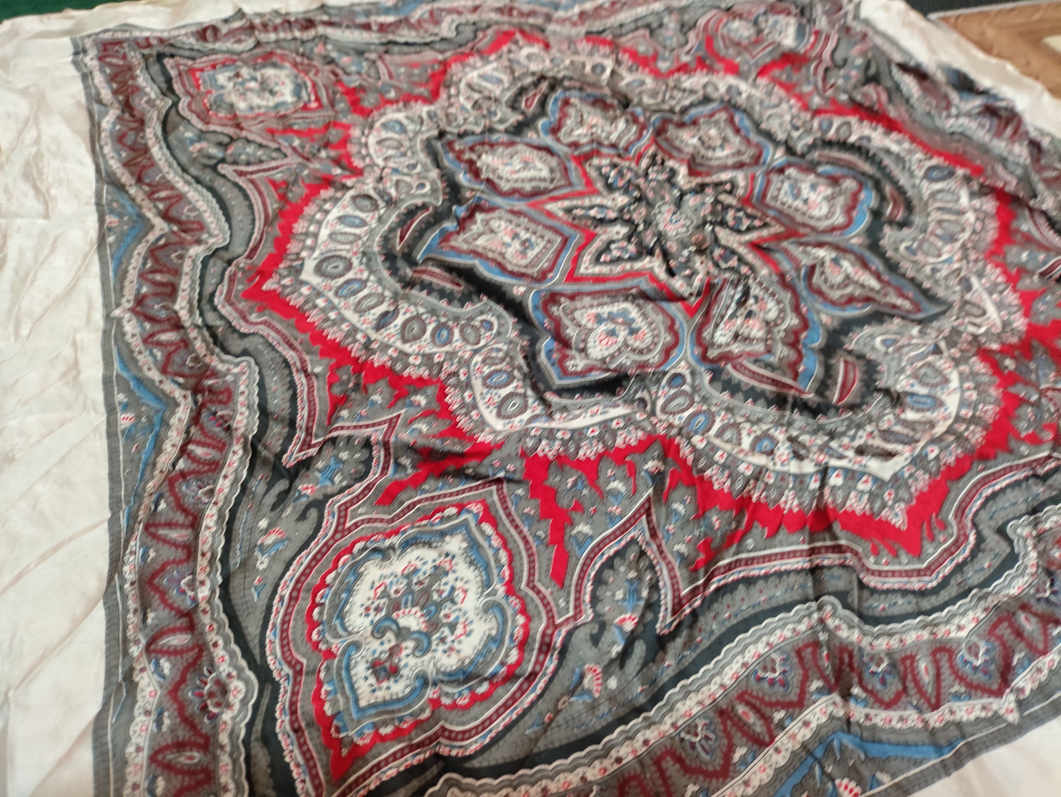 Designer × Vintage Vintage Art Scarves Neckerchief Rare design Size ONE SIZE - 6 Thumbnail