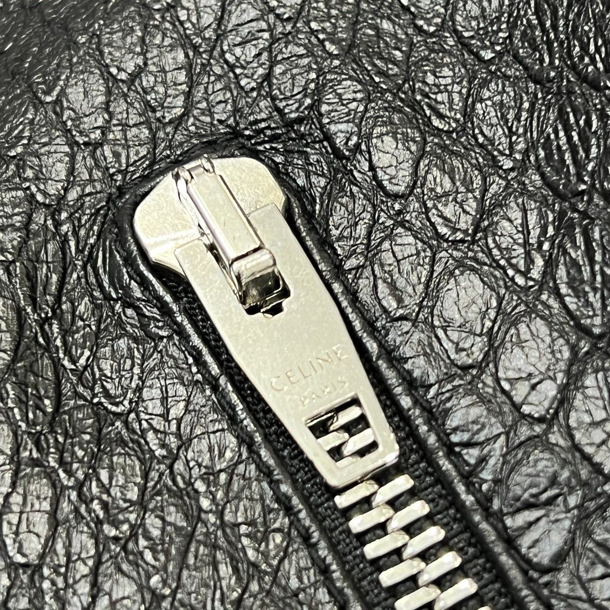 Celine CELINE 2019AW HEDI SLIMANE Python Embossed Leather Jacket Size US M / EU 48-50 / 2 - 3 Thumbnail