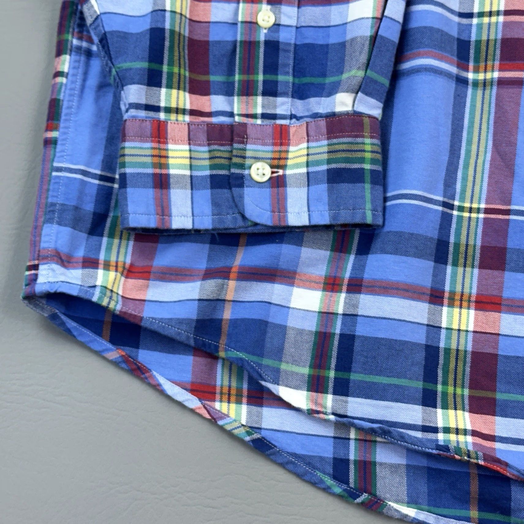 Ralph Lauren Ralph Lauren Shirt Mens 4XB Blue Plaid Oxford Long Sleeve Button Down Casual NWT Size US XXL / EU 58 / 5 - 2 Thumbnail
