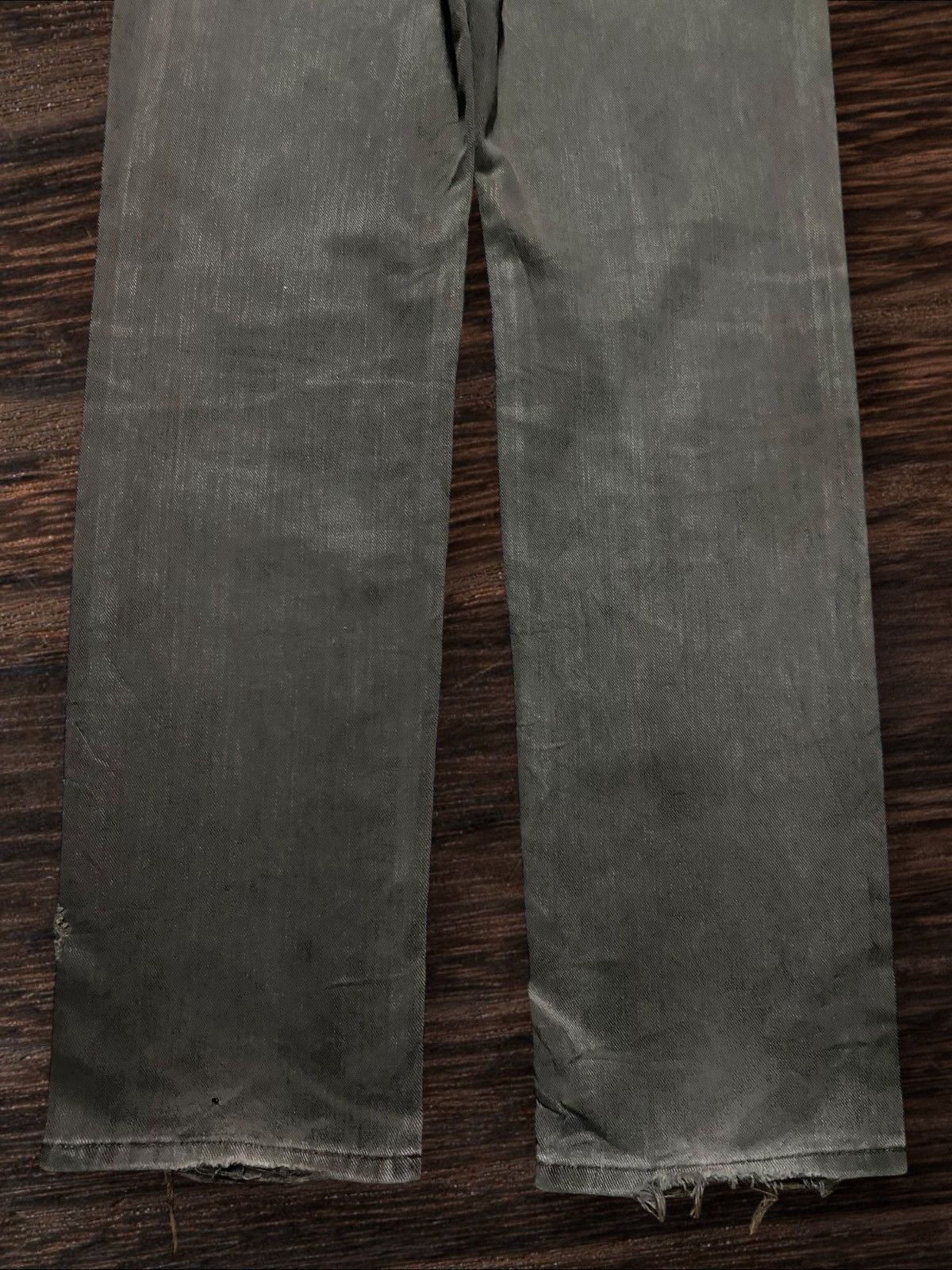 Lee Vintage Lee 4903 Grey Denim Distressed Slim Jeans Size US 30 / EU 46 - 6 Thumbnail