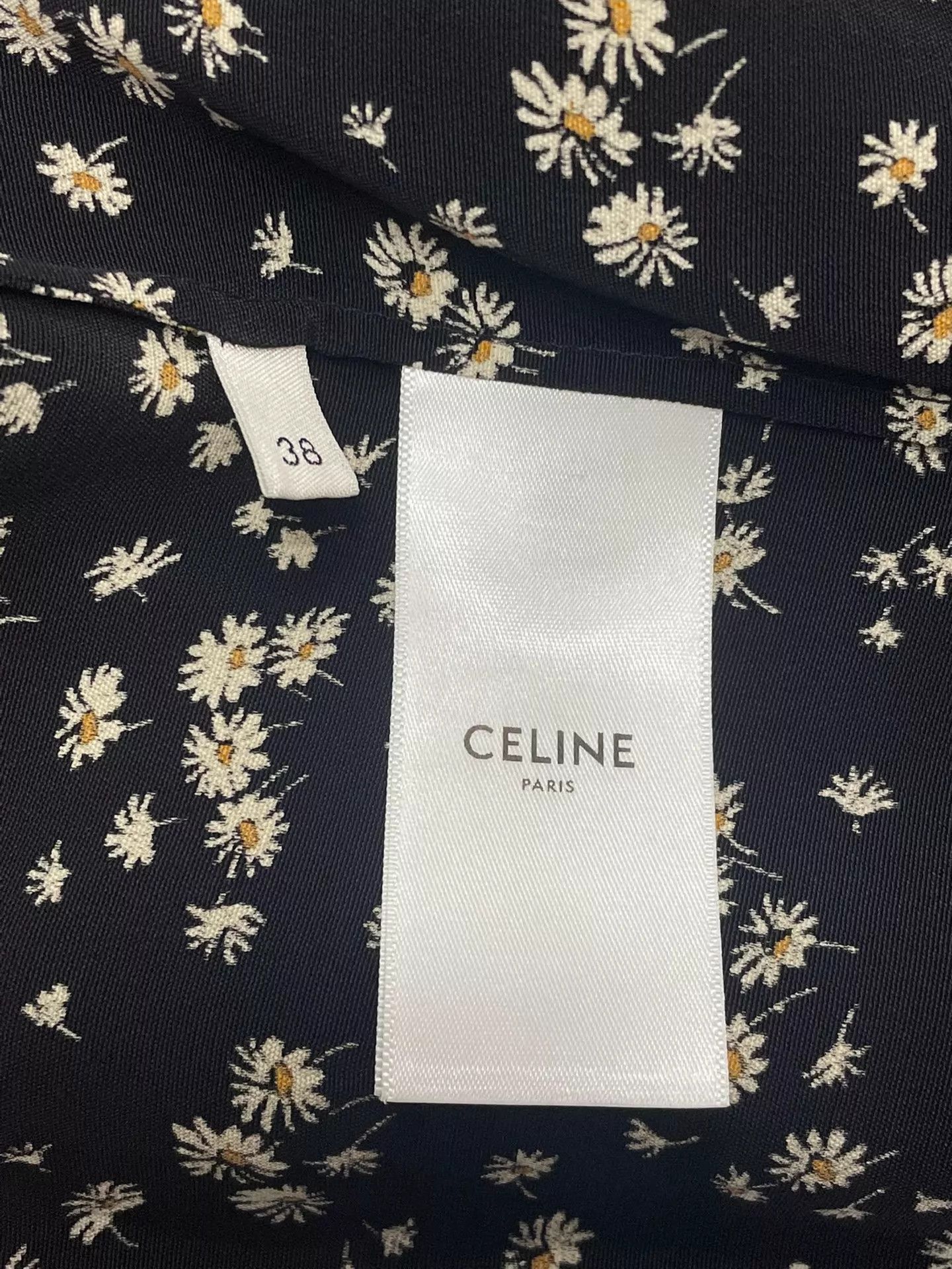 Celine Celine black floral long dress women's 38 Size XS / US 0-2 / IT 36-38 - 5 Thumbnail
