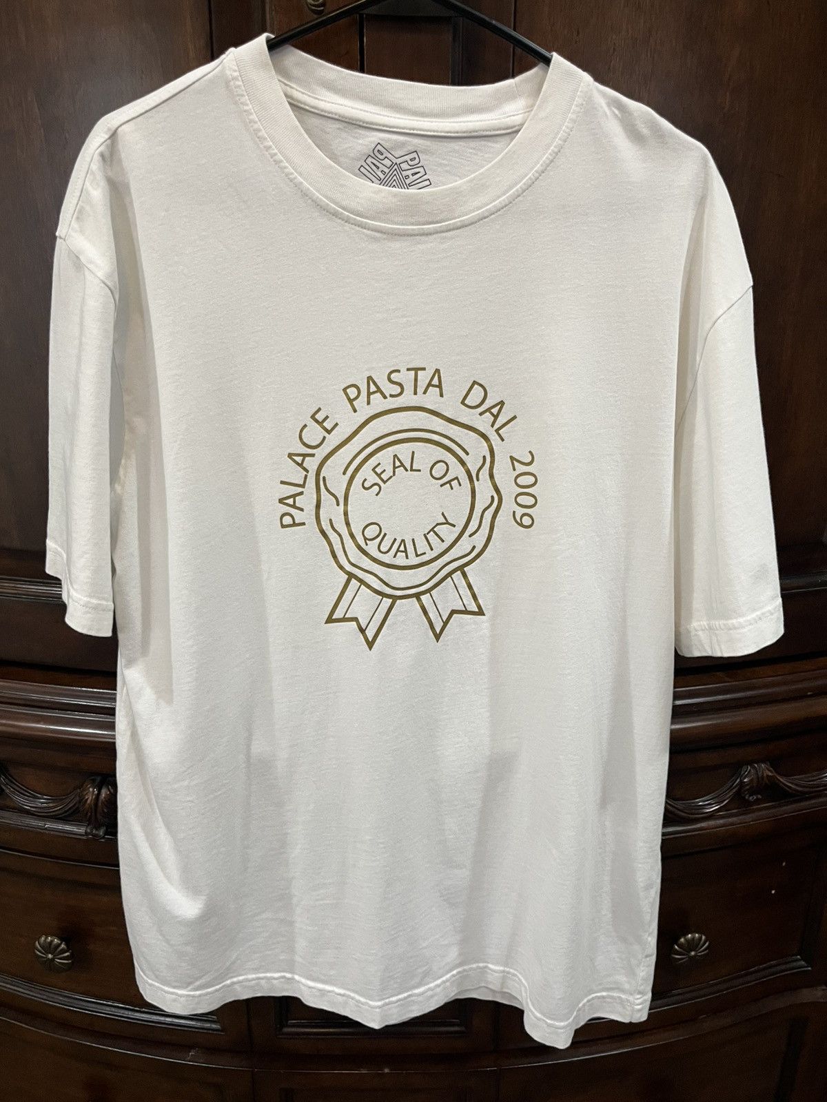 Palace Palace Pasta Day White T Shirt 2018 Size US L / EU 52-54 / 3 - 1 Thumbnail