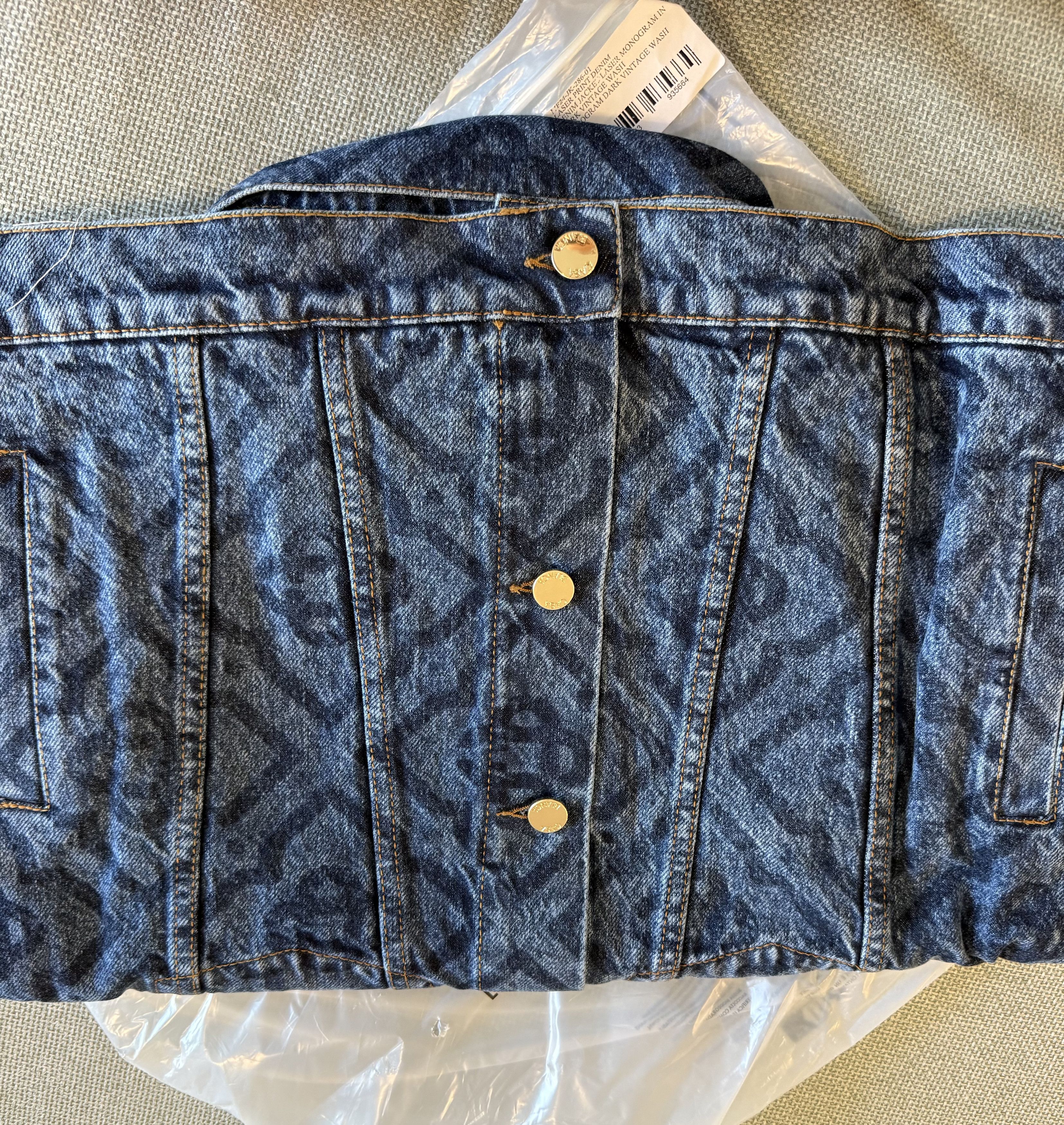 Casablanca *MSG TO OFFER* Casablanca Denim Jacket Laser Monogram Size US M / EU 48-50 / 2 - 4 Thumbnail