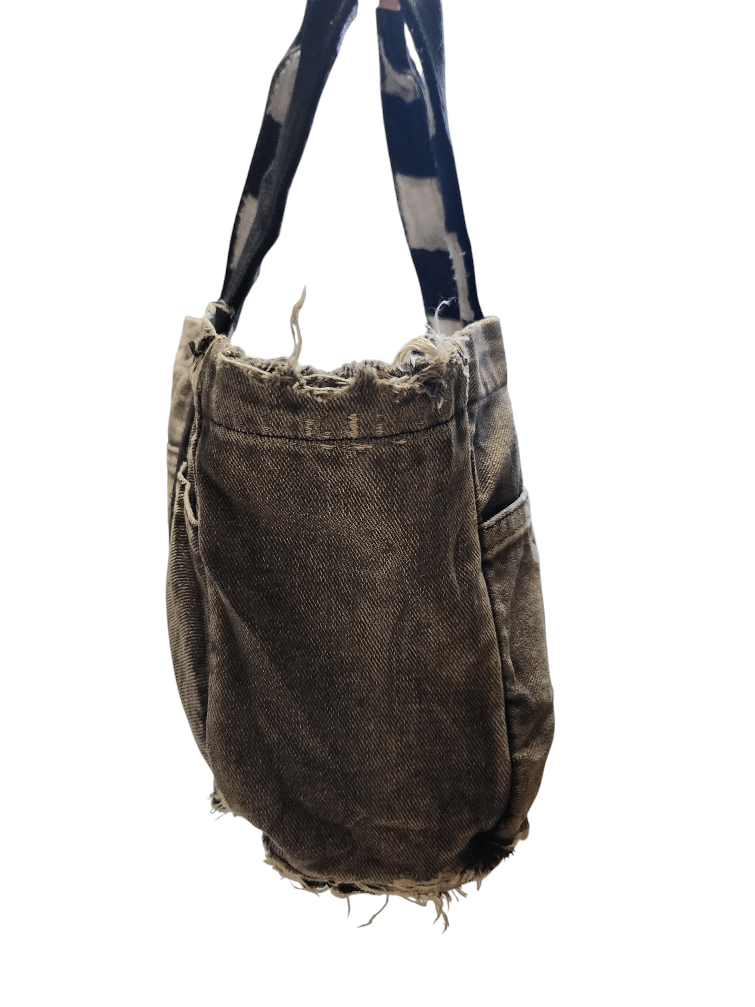 Designer × Porter Vtg Distress Denim Porter x Nakata Tote Bag Size ONE SIZE - 4 Thumbnail