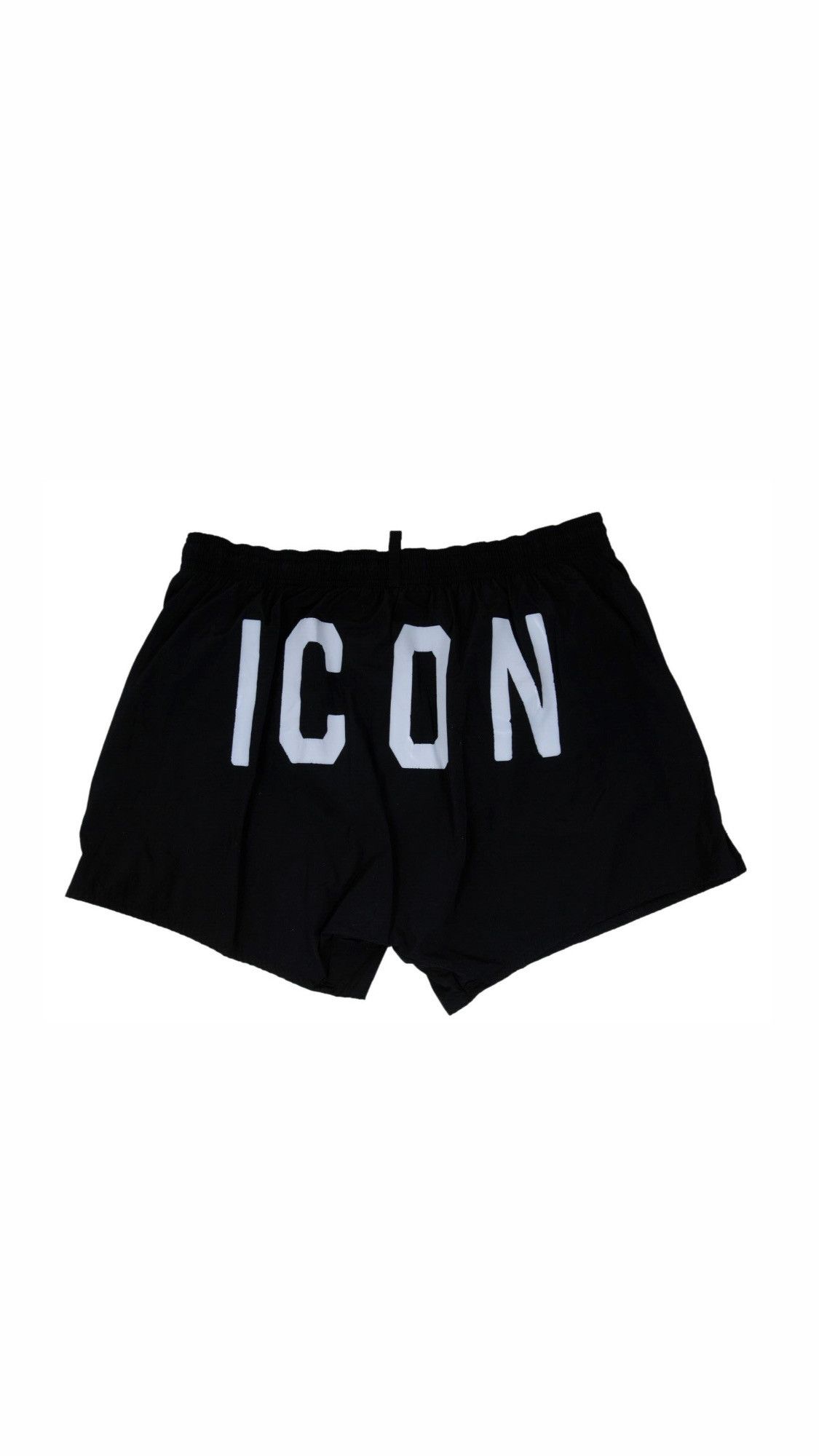 Icon Logo Swim Trunks Black Grey