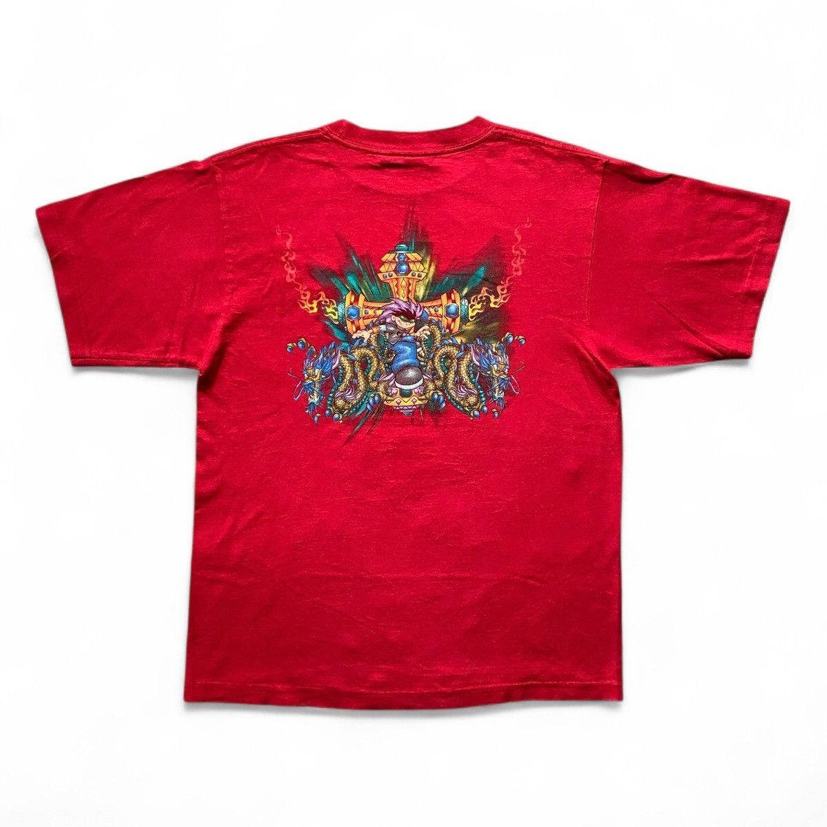 JNCO Vintage FLAMEHEAD USA T-Shirts Size US M / EU 48-50 / 2 - 2 Thumbnail