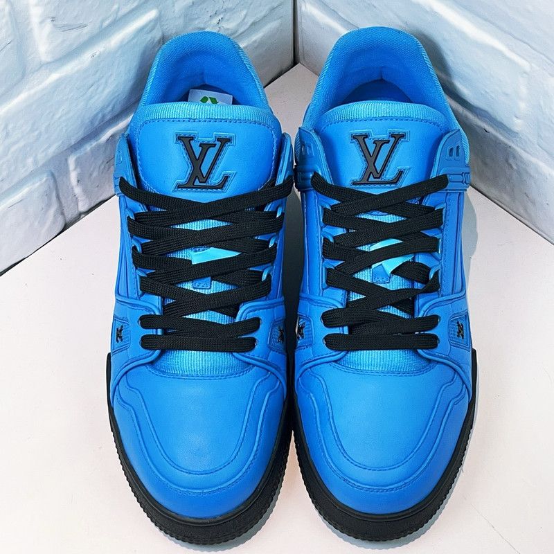 Louis Vuitton Louis Vuitton Blue Casual Low-Top Sneakers 0079 Size US 11 / IT 41 - 1 Thumbnail