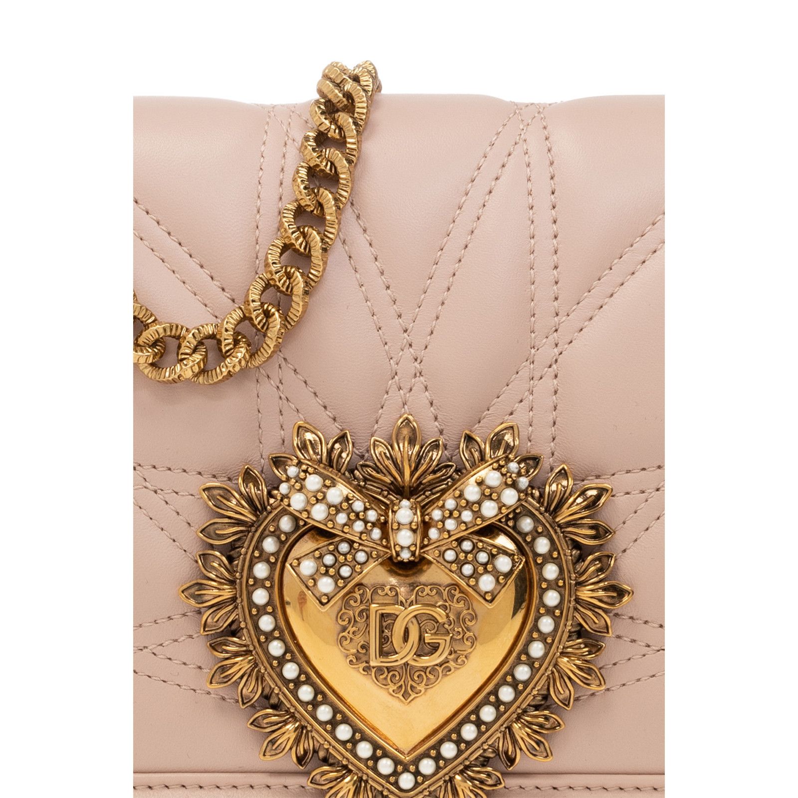 Dolce & Gabbana DOLCE&GABBANA Devotion Medium Pink Shoulder Bag New & Authen Size ONE SIZE - 5 Thumbnail