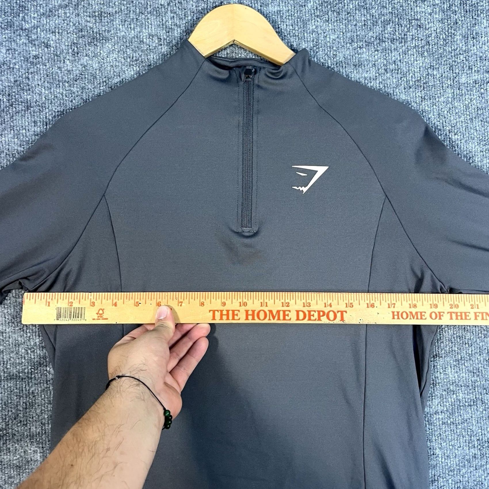Gymshark GymShark Quarter Zip Pullover Long Sleeve Shirt Large Mens Lifting Run Training Shirt Size US L / EU 52-54 / 3 - 4 Thumbnail