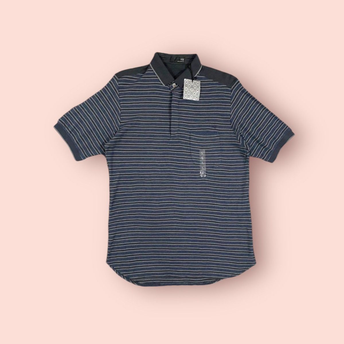 Jun Takahashi RARE JUN TAKAHASHI UNDERCOVER X UNIQLO POCKET STRIPED POLO Size US L / EU 52-54 / 3 - 1 Thumbnail