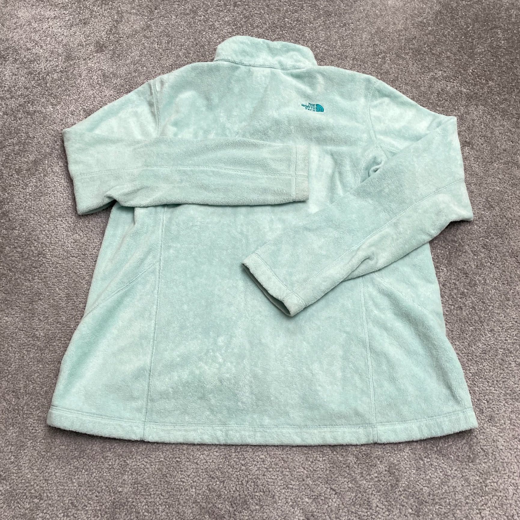 The North Face The North Face Helata Fuzzy Fleece Jacket Womens Large Green Full Zip Outdoor Size L / US 10 / IT 46 - 2 Thumbnail