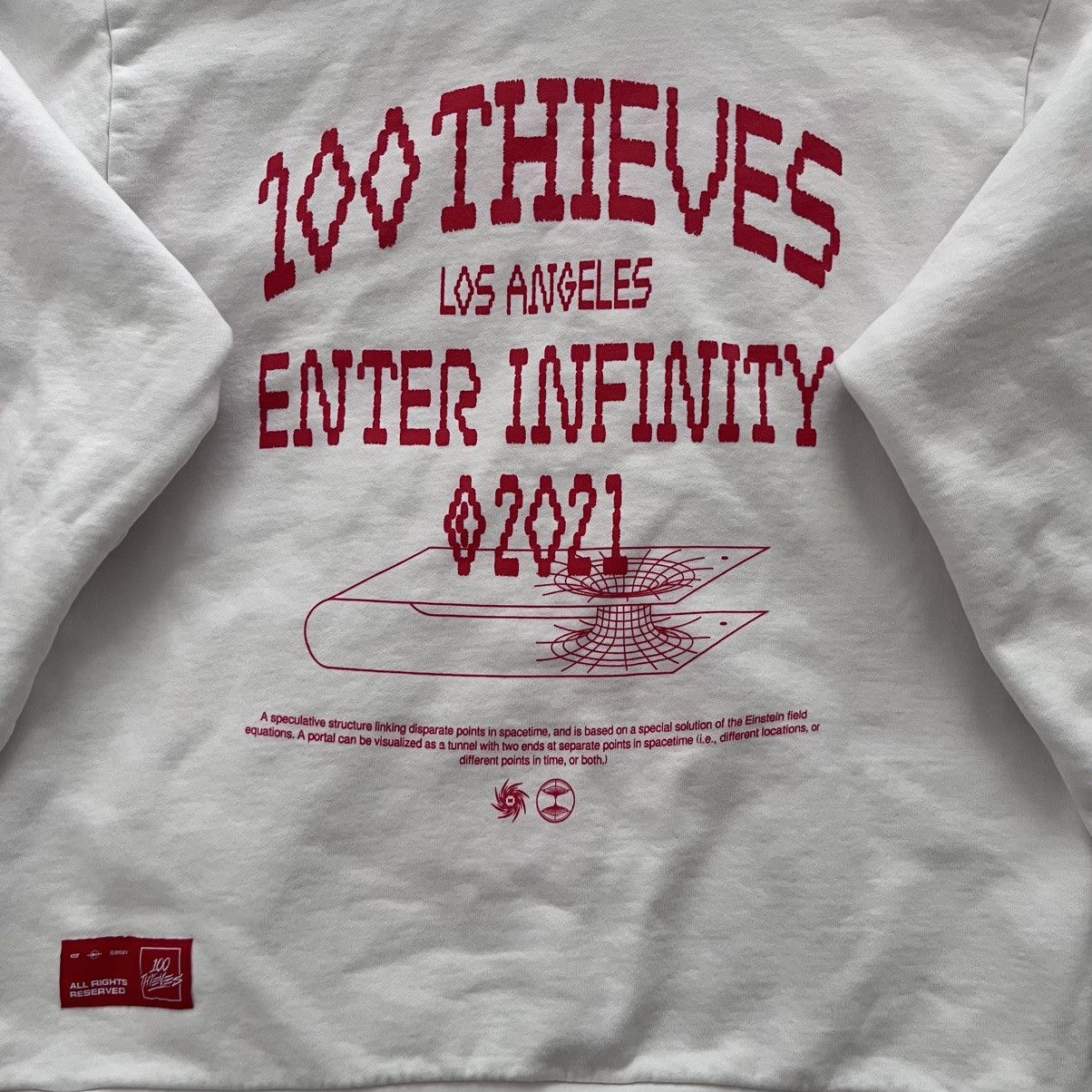 100 Thieves 100 Thieves Hoodie Los Angeles Pullover Enter Infinity 2021 Size US L / EU 52-54 / 3 - 7 Thumbnail