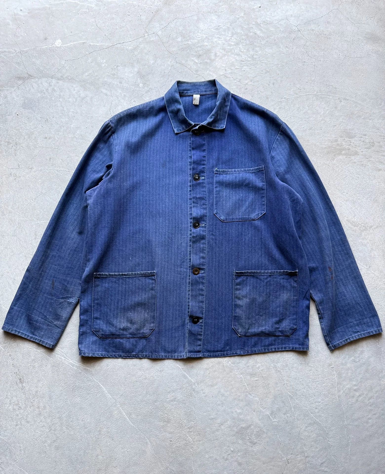 Vintage Vintage 80s French 3-Pocket Work Jacket Size US L / EU 52-54 / 3 - 1 Thumbnail