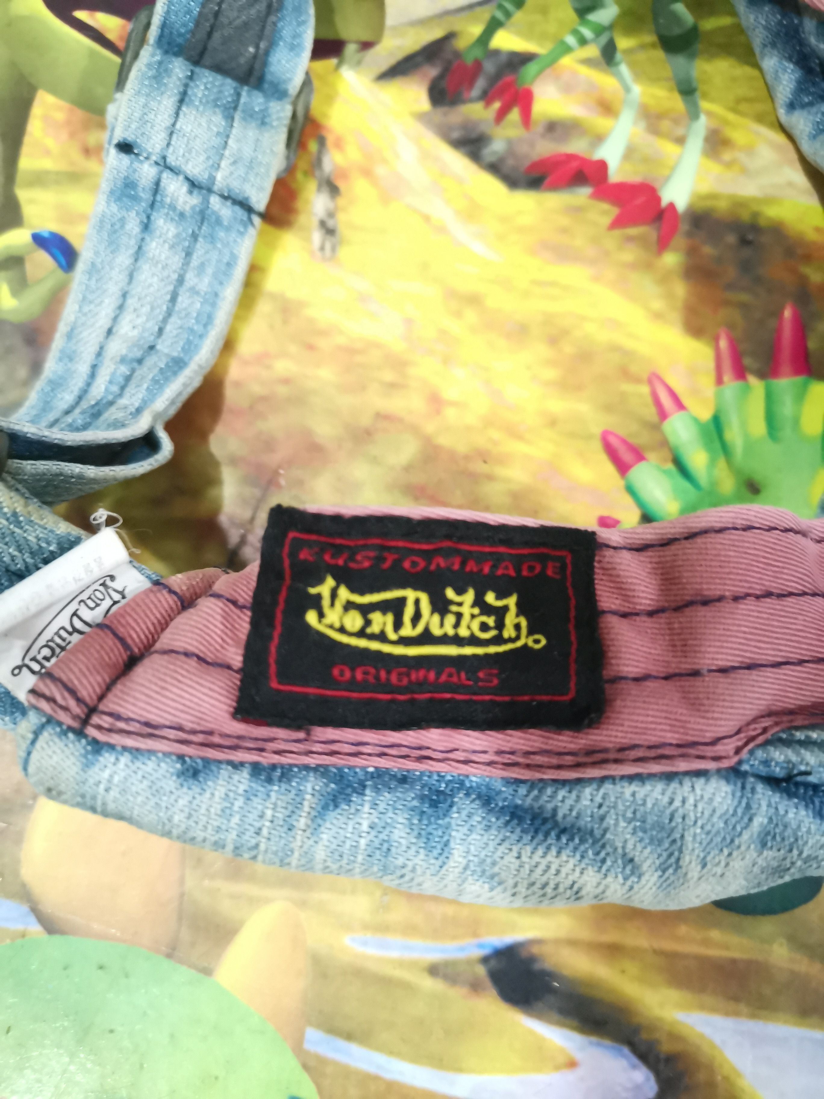 Vintage × Von Dutch Vintage Von Dutch Face Cap Denim - Distressed Design Size ONE SIZE - 7 Thumbnail