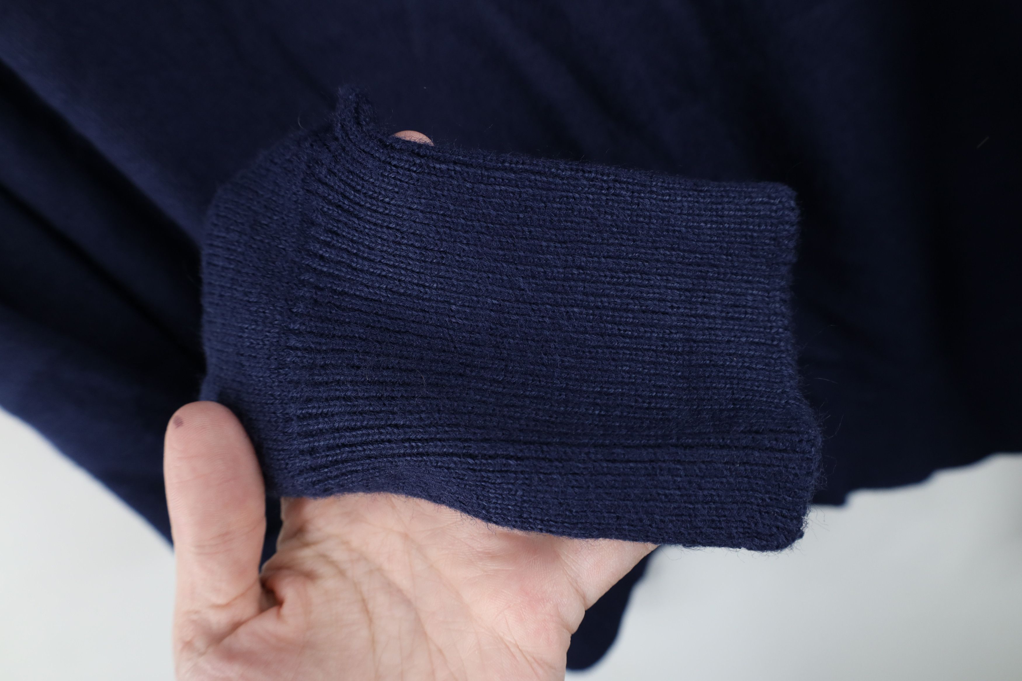 Vintage Vintage 60s 70s Streetwear Collared Pullover Sweater Blue Size US L / EU 52-54 / 3 - 9 Thumbnail