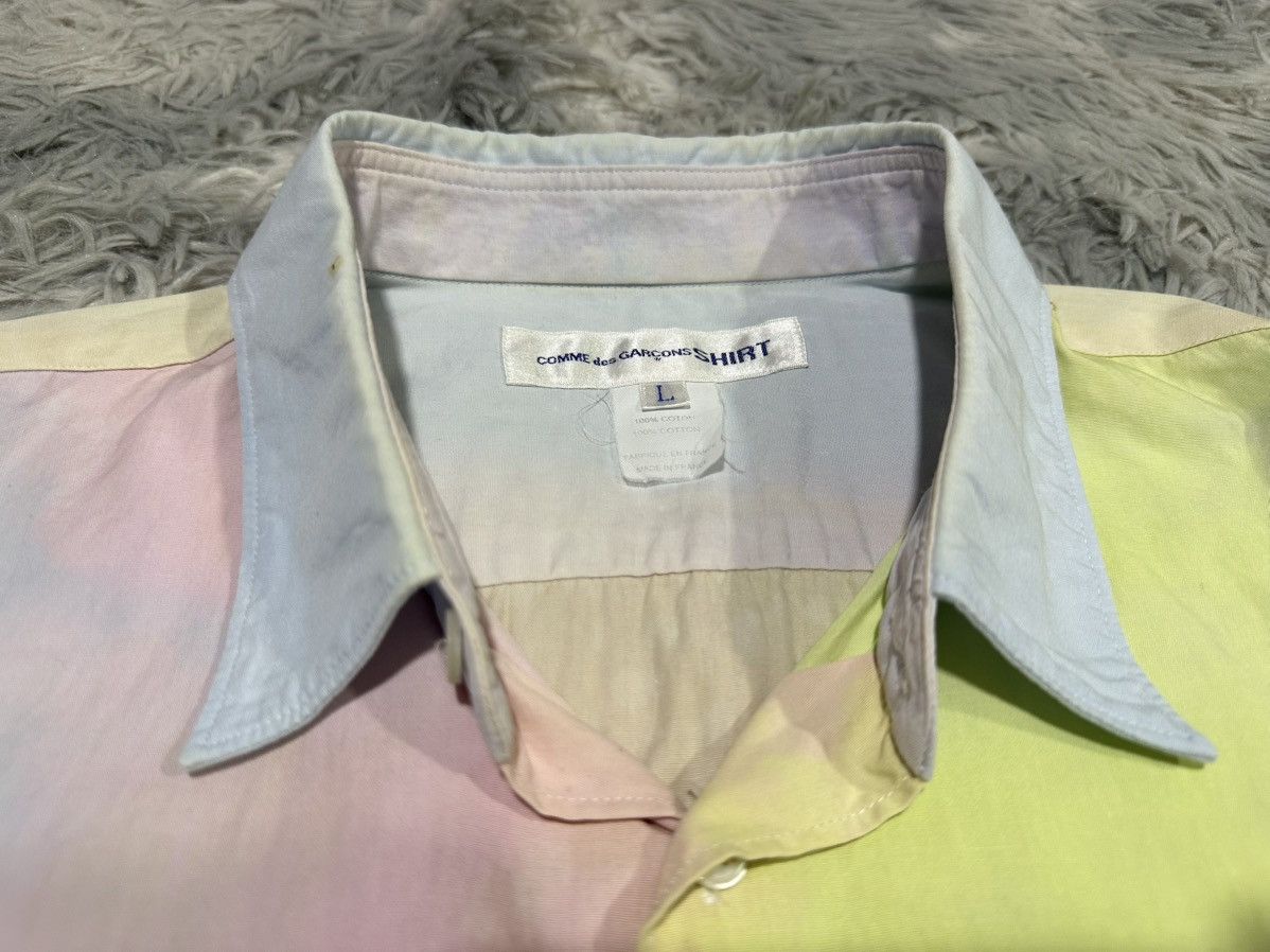 Comme des Garcons SHIRT 🔥Vintage Comme Des Garcons Shirt Ombré Pastel Size US L / EU 52-54 / 3 - 4 Thumbnail