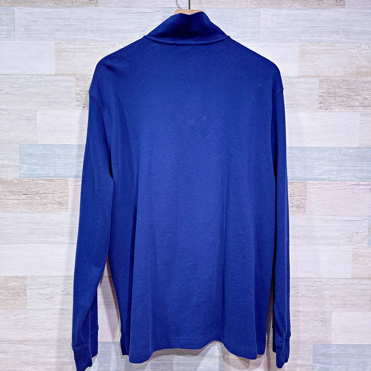 Polo Ralph Lauren POLO Ralph Lauren Estate Rib Zip Sweater Blue Cotton Mens L Size US L / EU 52-54 / 3 - 4 Thumbnail